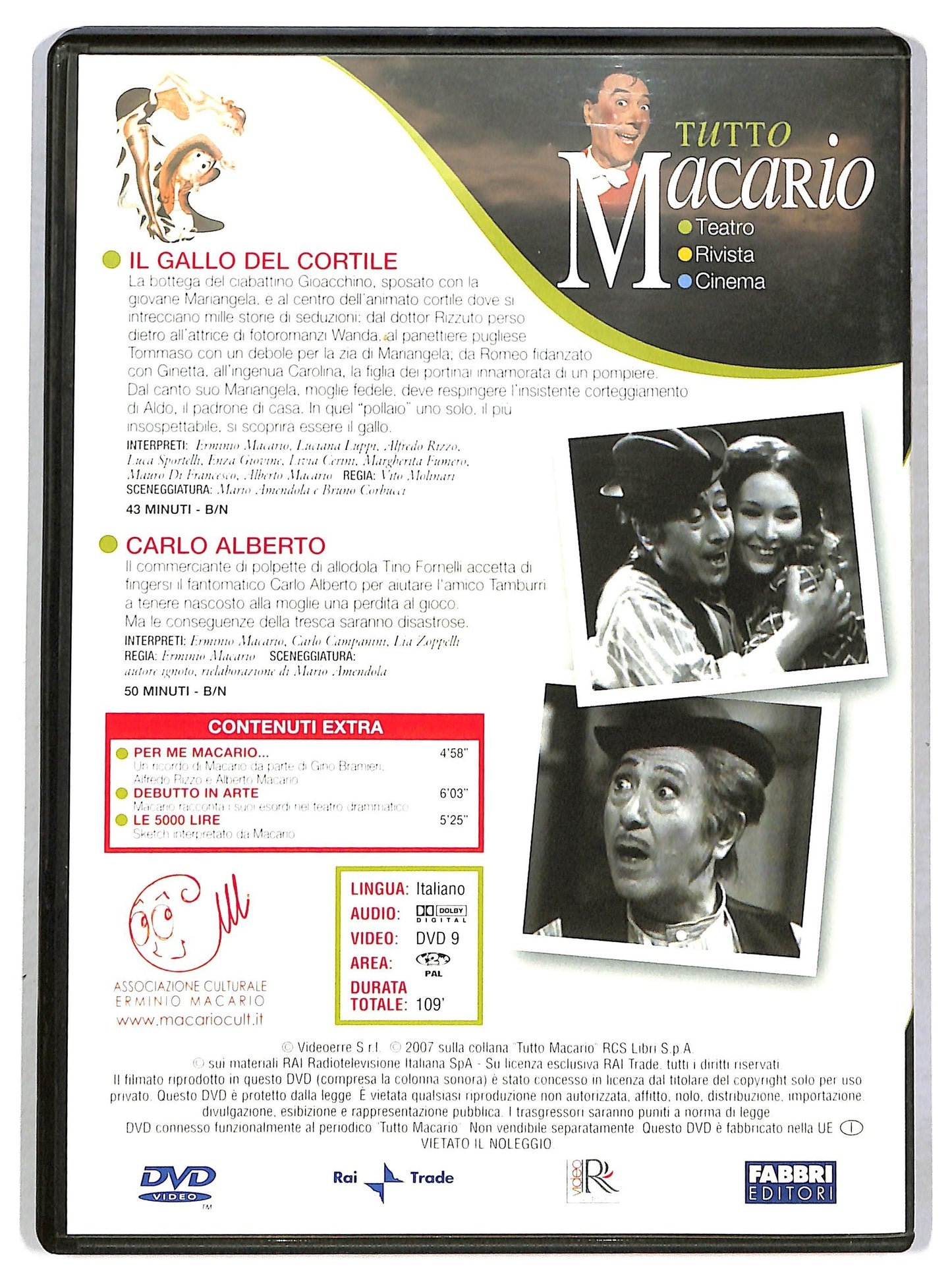 EBOND tutto macario - il gallo del cortile + carlo alberto EDITORIALE DVD D793015