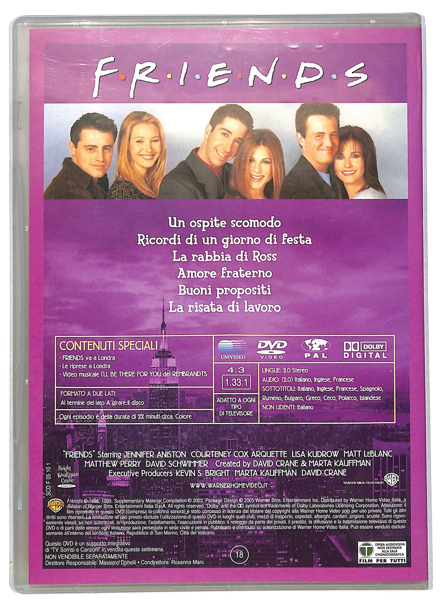 EBOND Friends Stagione 5 Epsiodi 7 - 12 EDITORIALE DVD D793020