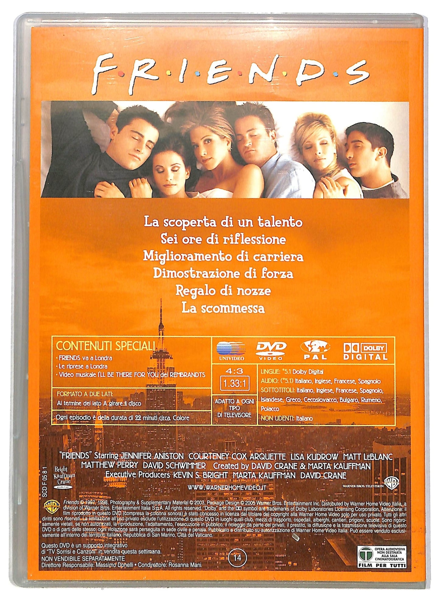 EBOND Friends Stagione 4 Episodi 7 - 12 EDITORIALE DVD D793026