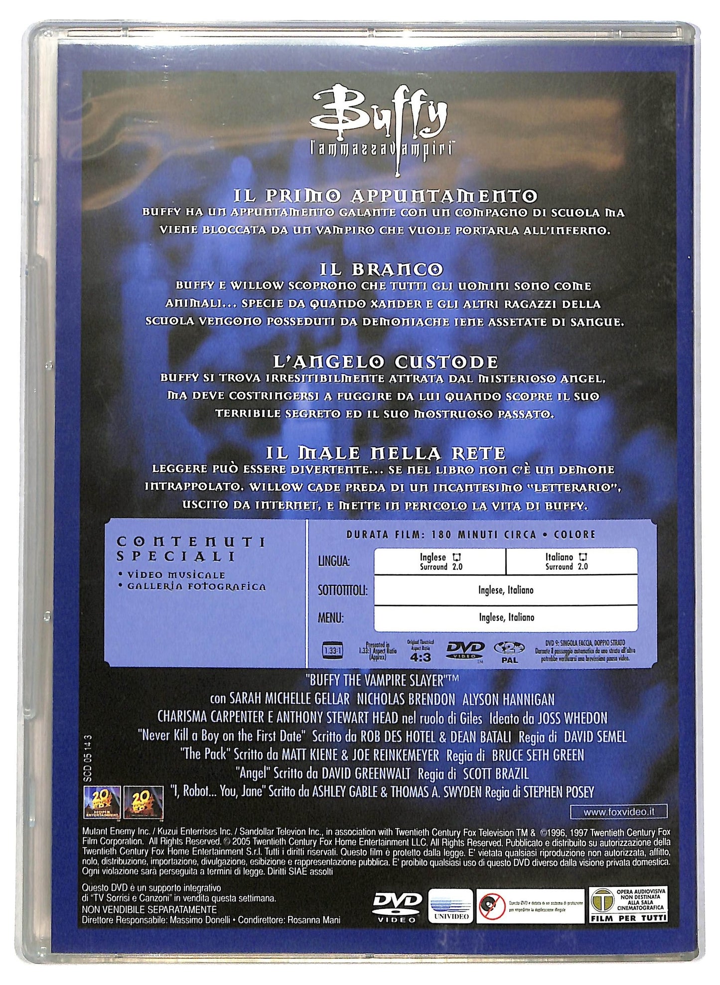 EBOND Buffy L'Ammazza Vampiri Stag,1 Disco 2 EDITORIALE DVD D793031