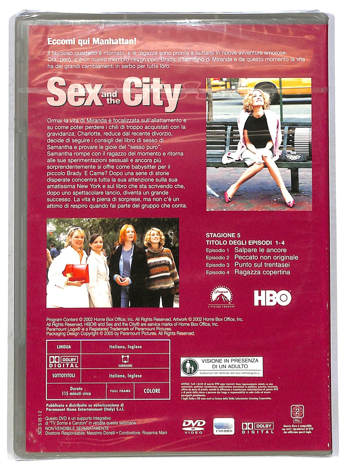 EBOND Sex And The City Stagione 5 Epis. 1 - 4 EDITORIALE DVD D793034