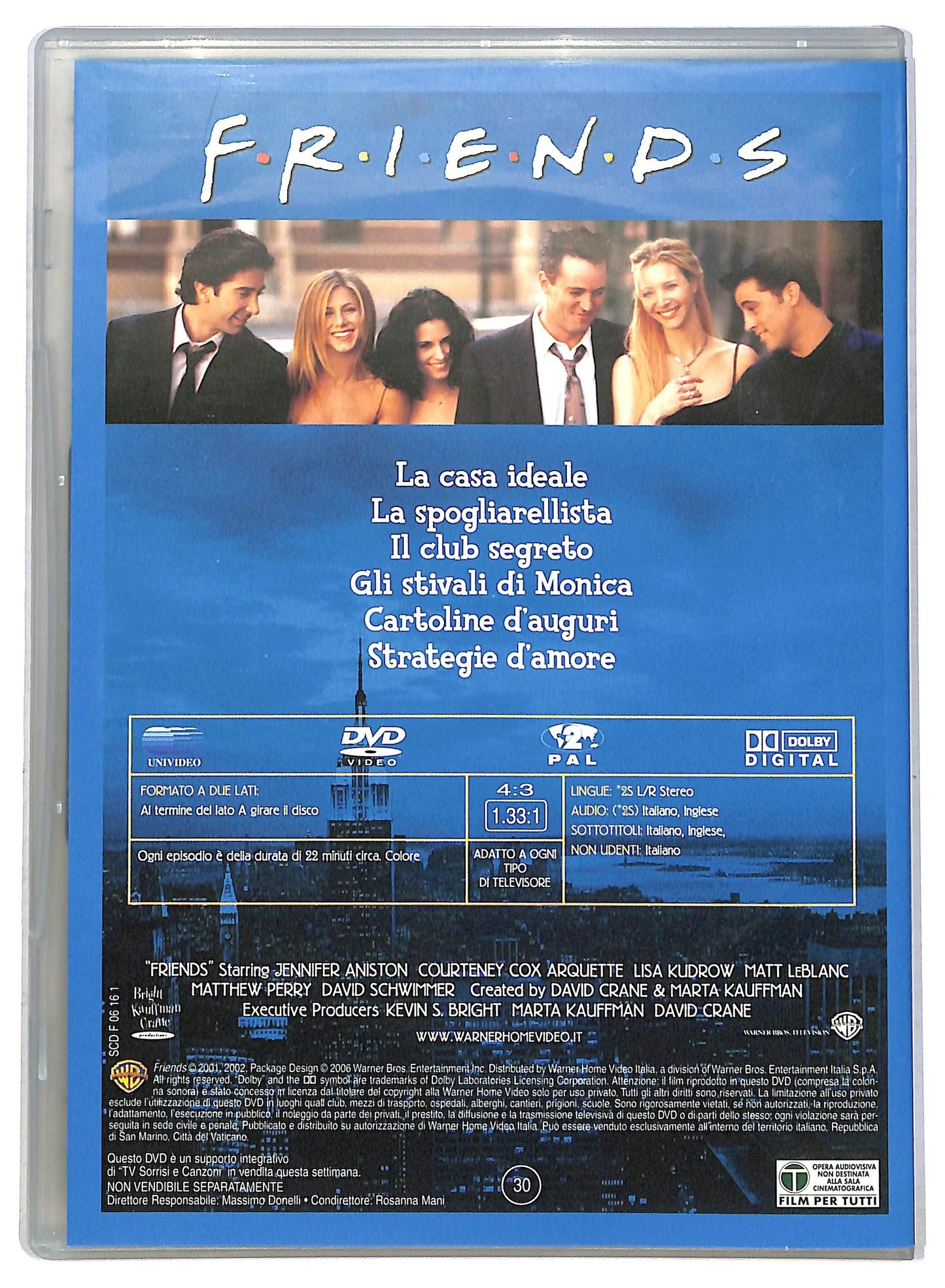 EBOND Friends Satgione 8 Episodi 7 - 12 EDITORIALE DVD D793036