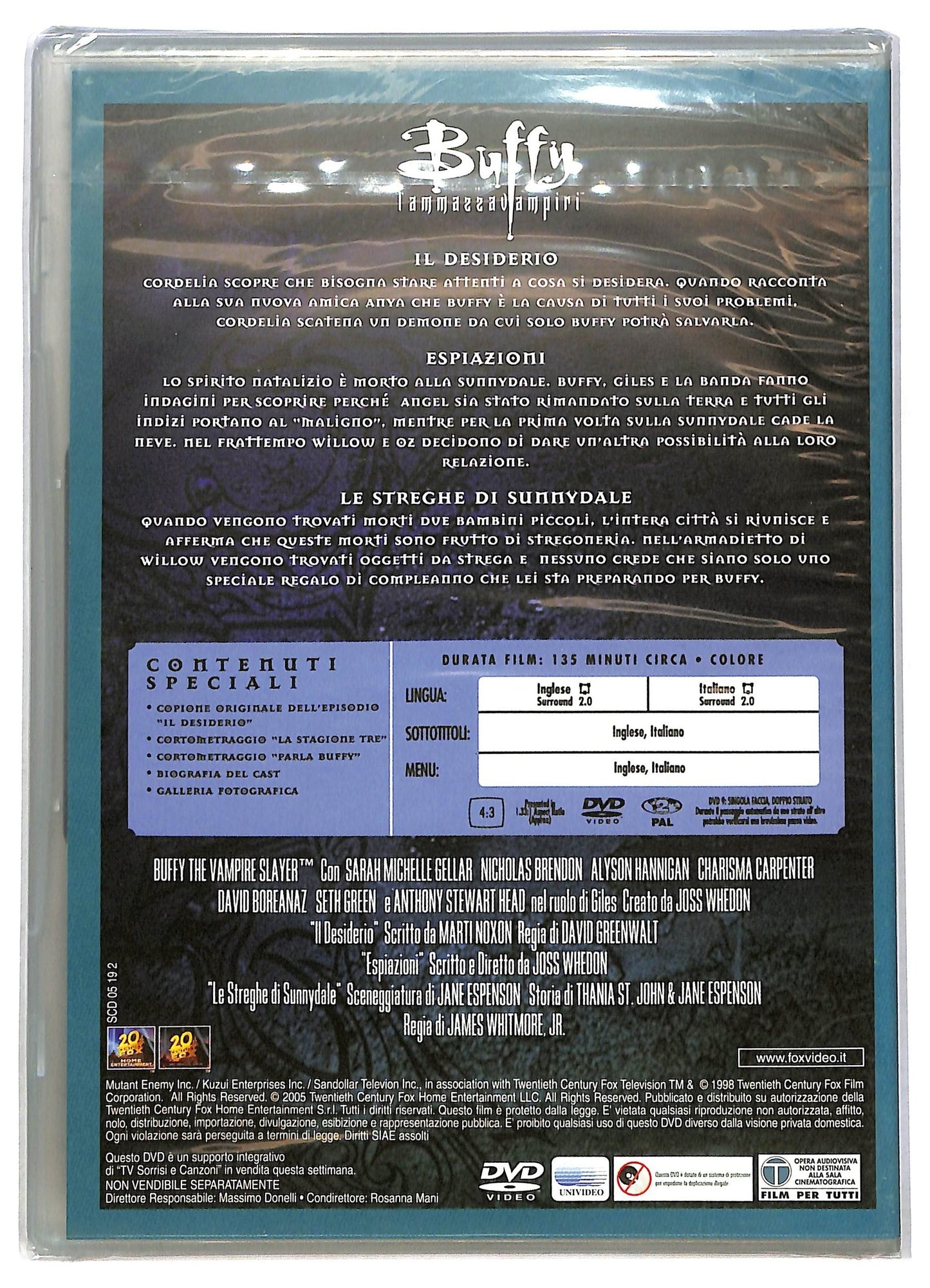 EBOND Buffy L'Ammazza Vampiri Stag, 3 Disco 3 EDITORIALE DVD D793040