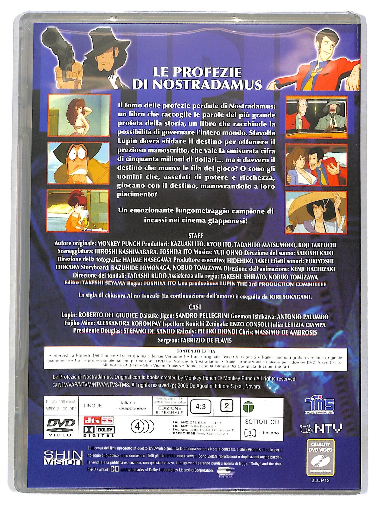 EBOND Lupin The 3rd Le Profezie Di Nostradamus DVD Editoriale D793163