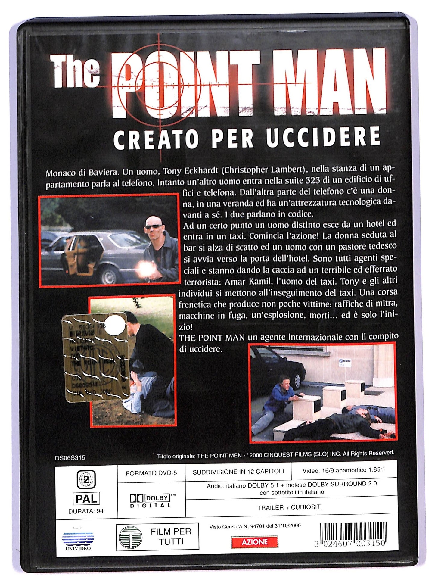 EBOND The Point Man - Creato per uccidere DVD D793226