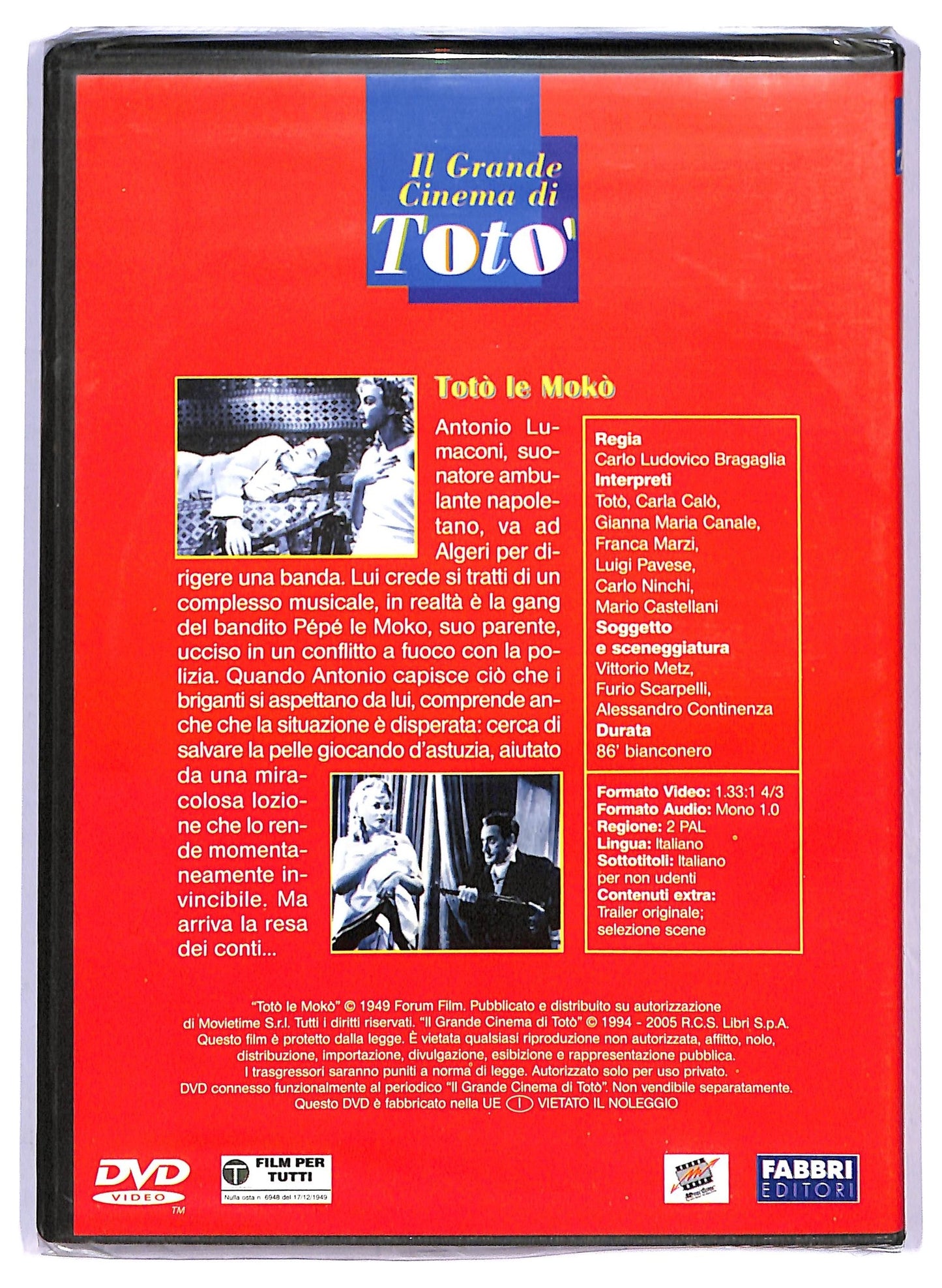 EBOND Toto Le Moko DVD Editoriale D793338