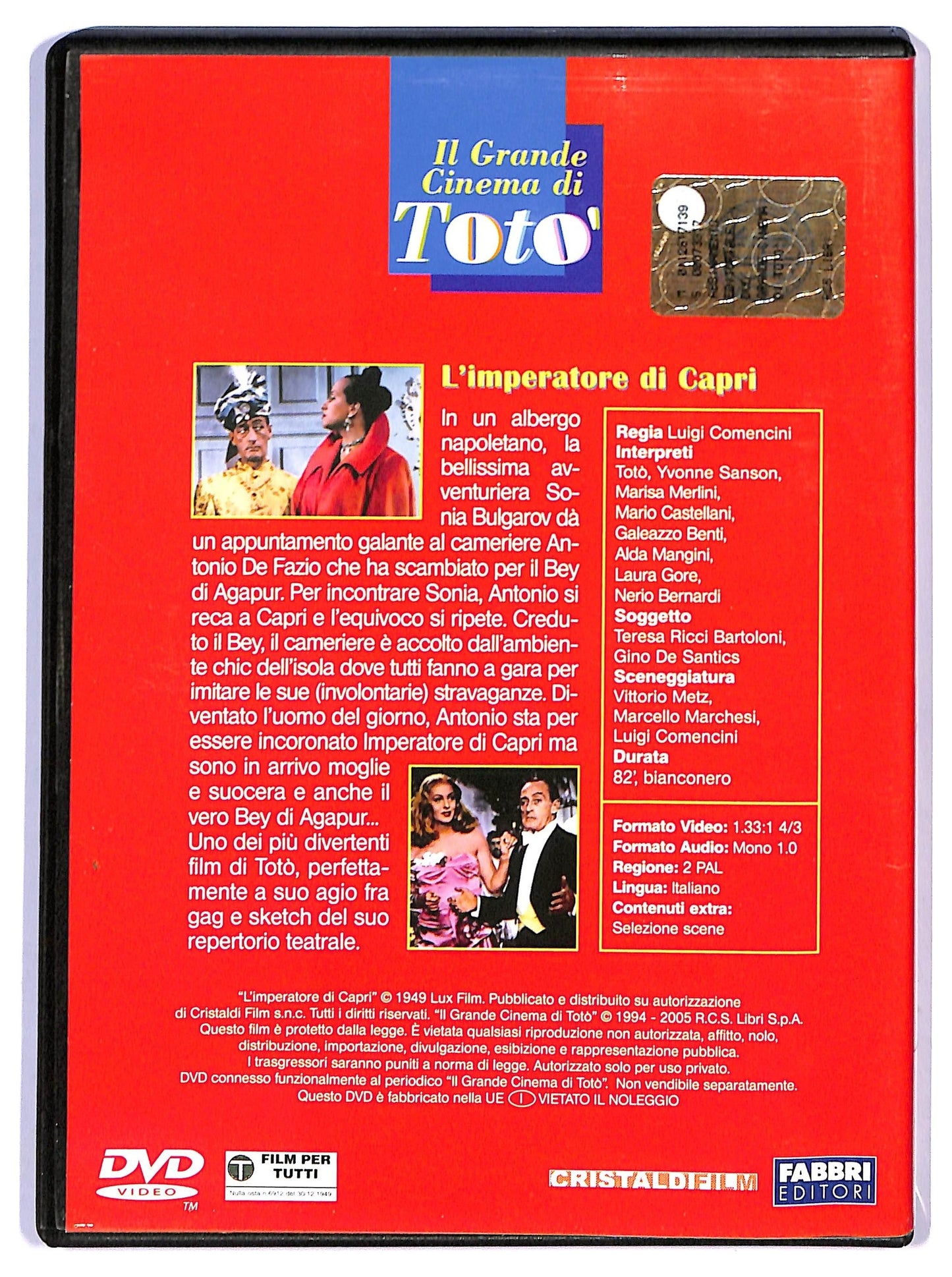 EBOND L'imperatore Di Capri DVD EDITORIALE D793422