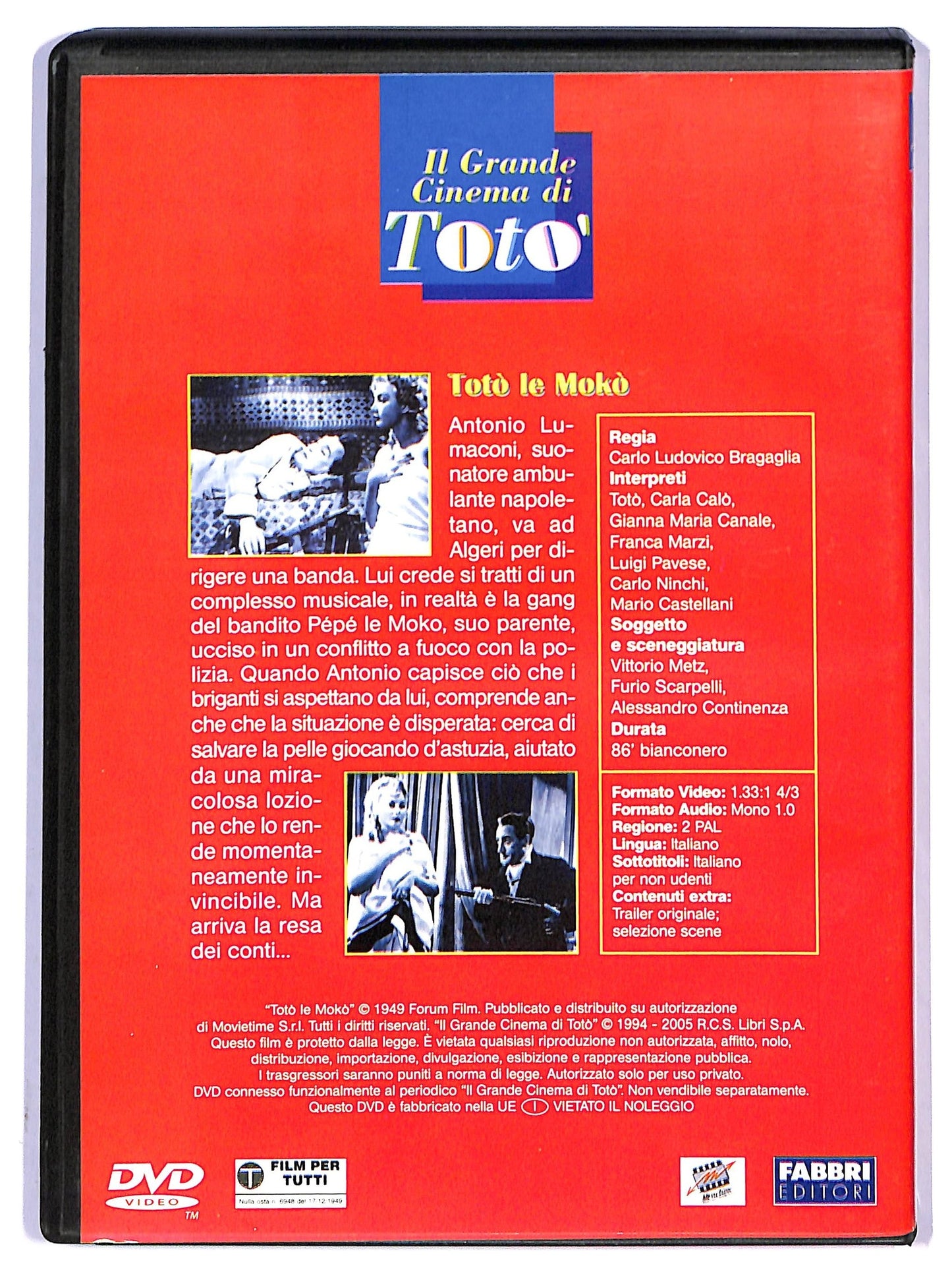 EBOND Toto le Moko EDITORIALE DVD D793431