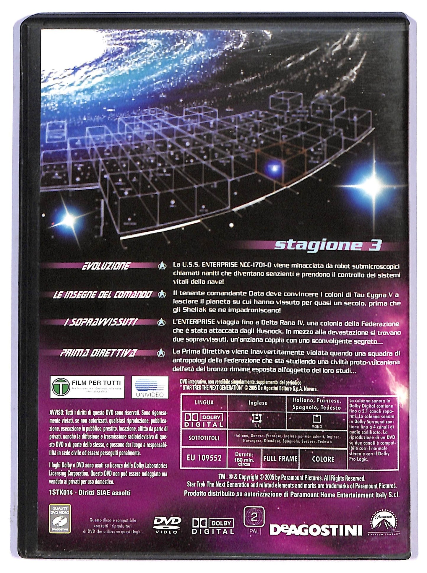 EBOND Star Trek The Next Generation Stagione 3 Vol. 1 DVD Editoriale D793526