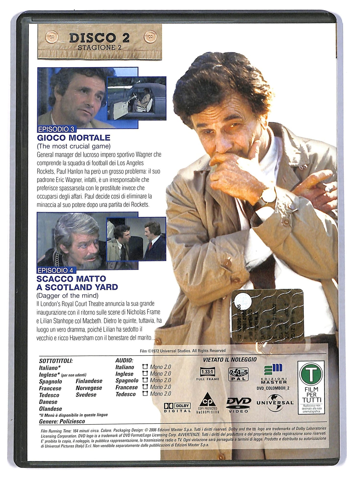 EBOND Colombo disco 2 stagione 2 EDITORIALE DVD D793658