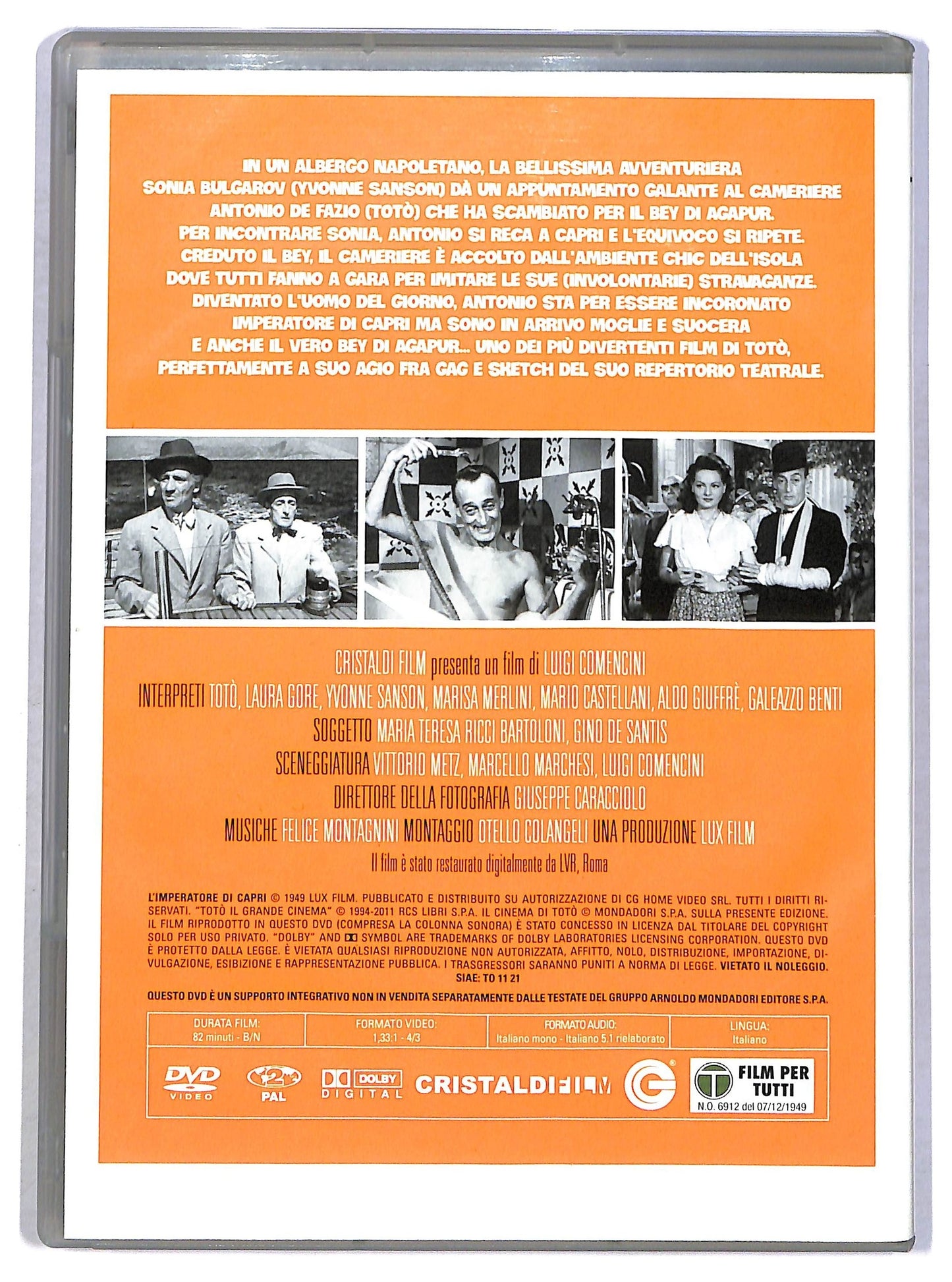 EBOND L'Imperatore Di Capri EDITORIALE DVD D793722