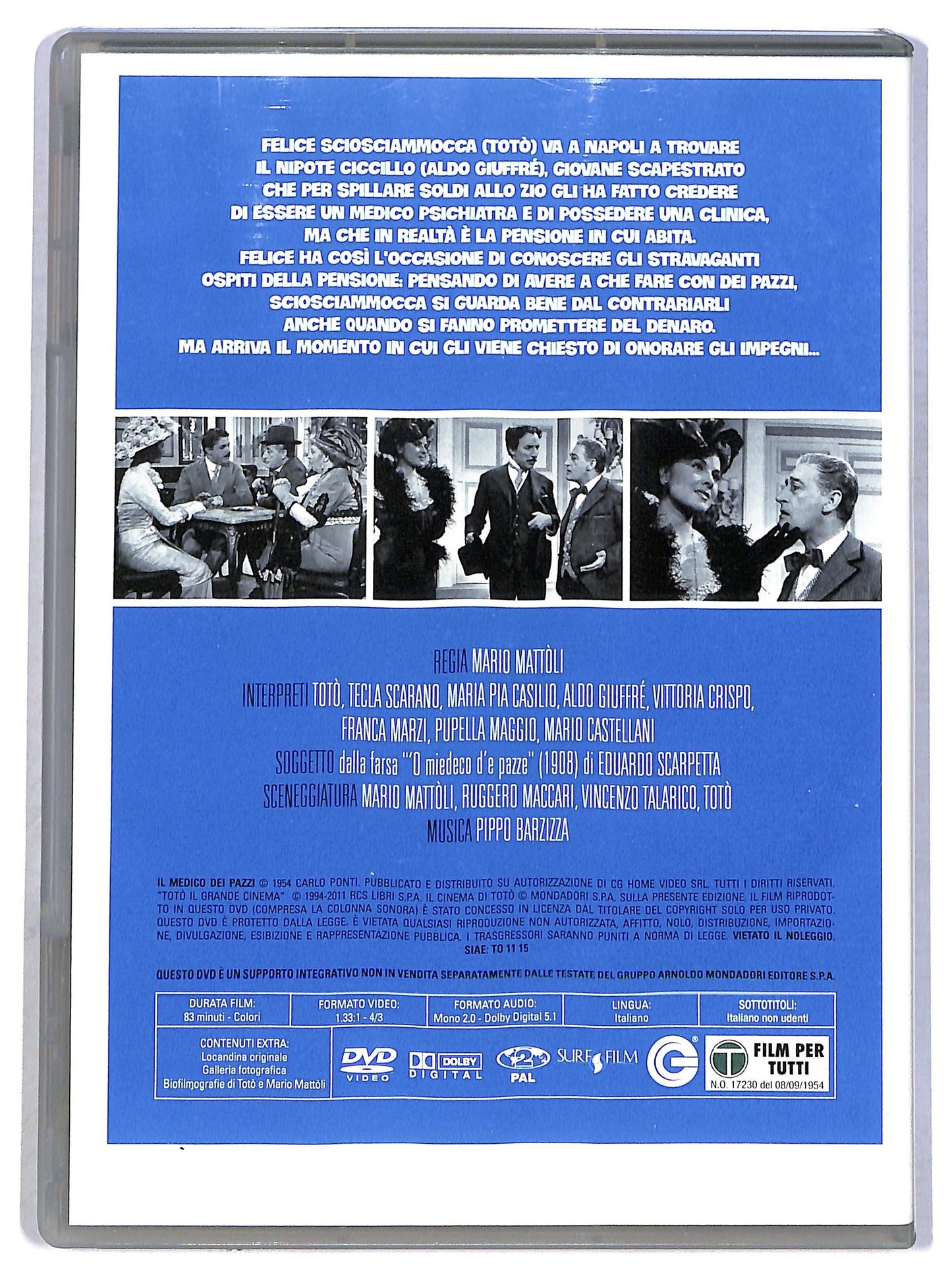 EBOND IL Medico Dei Pazzi EDITORIALE DVD D793723