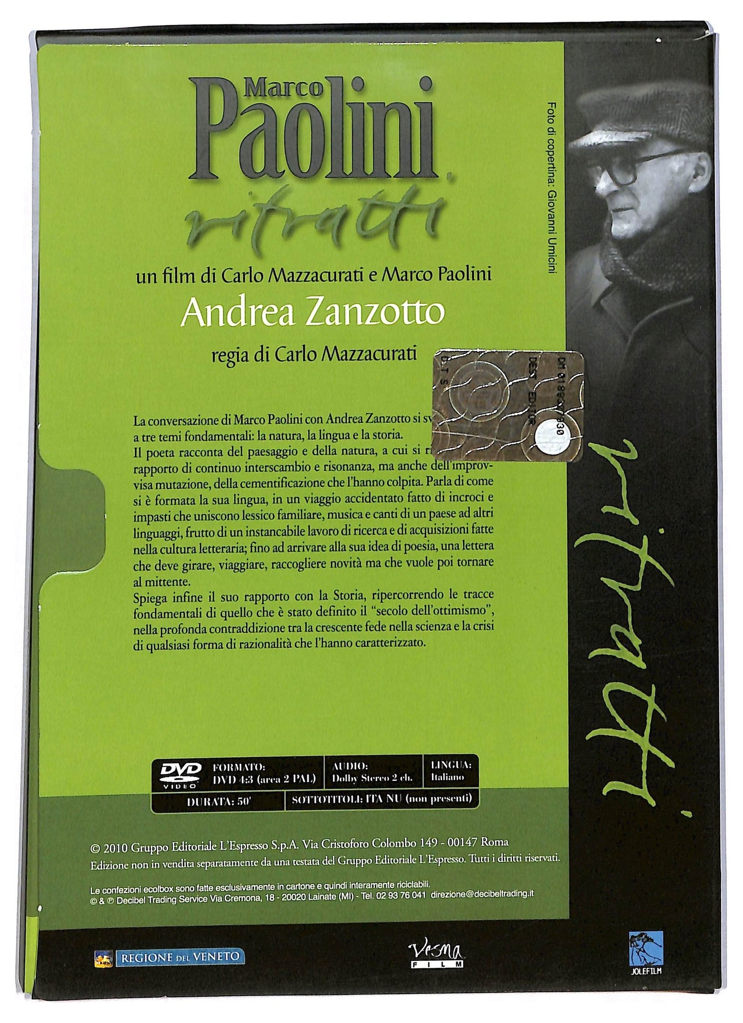 EBOND Marco Paolini - Ritratti EDITORIALE DVD D793726