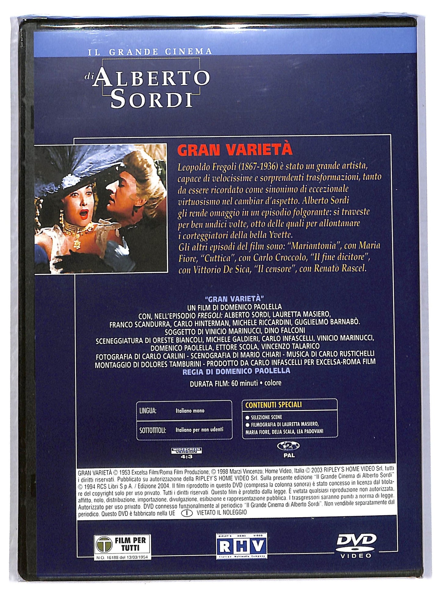 EBOND Alberto Sordi - Gran varieta EDITORIALE DVD D793730