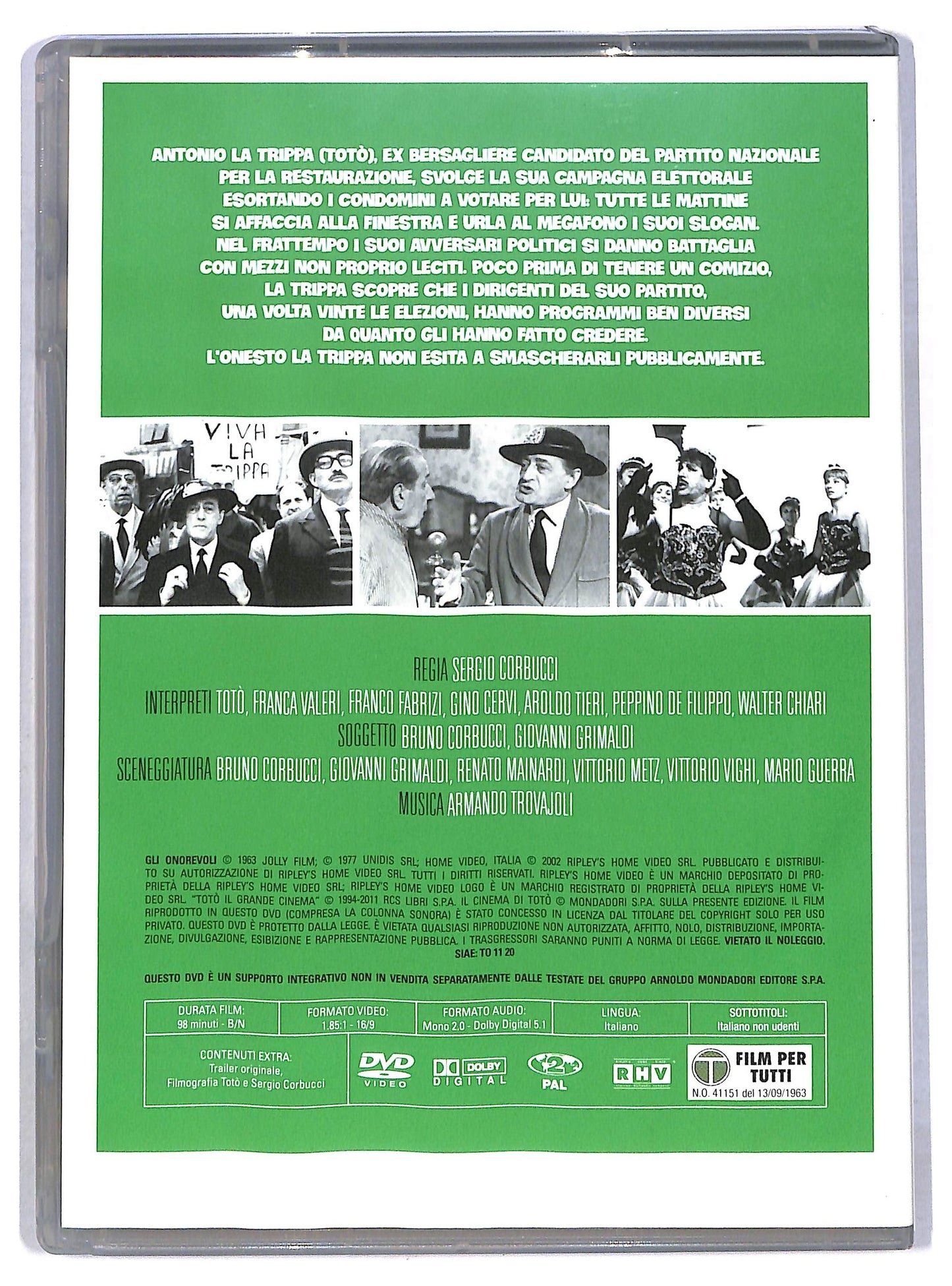 EBOND Gli Onorevoli EDITORIALE DVD D793744