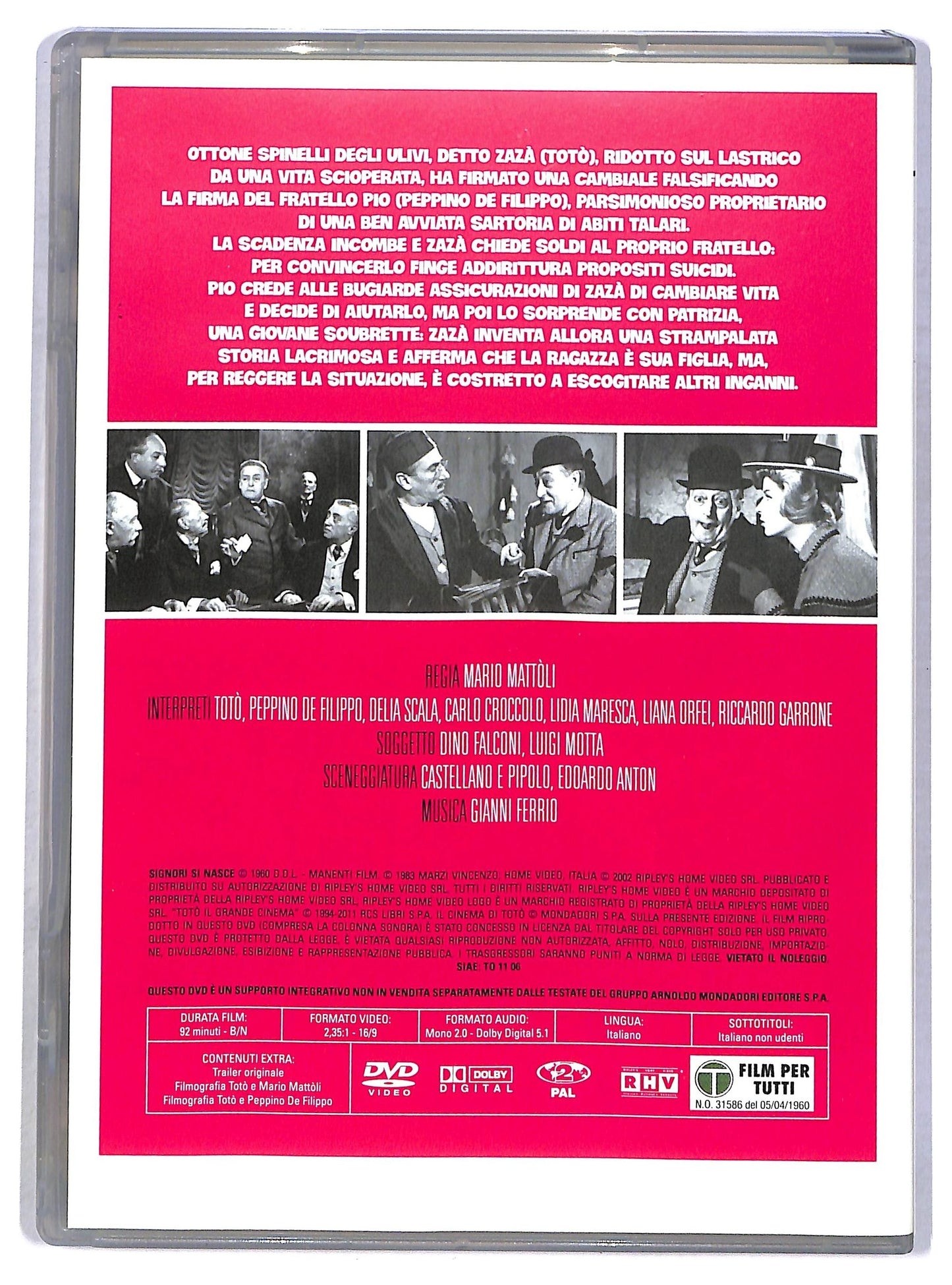 EBOND Signori Si Nasce EDITORIALE DVD D793758