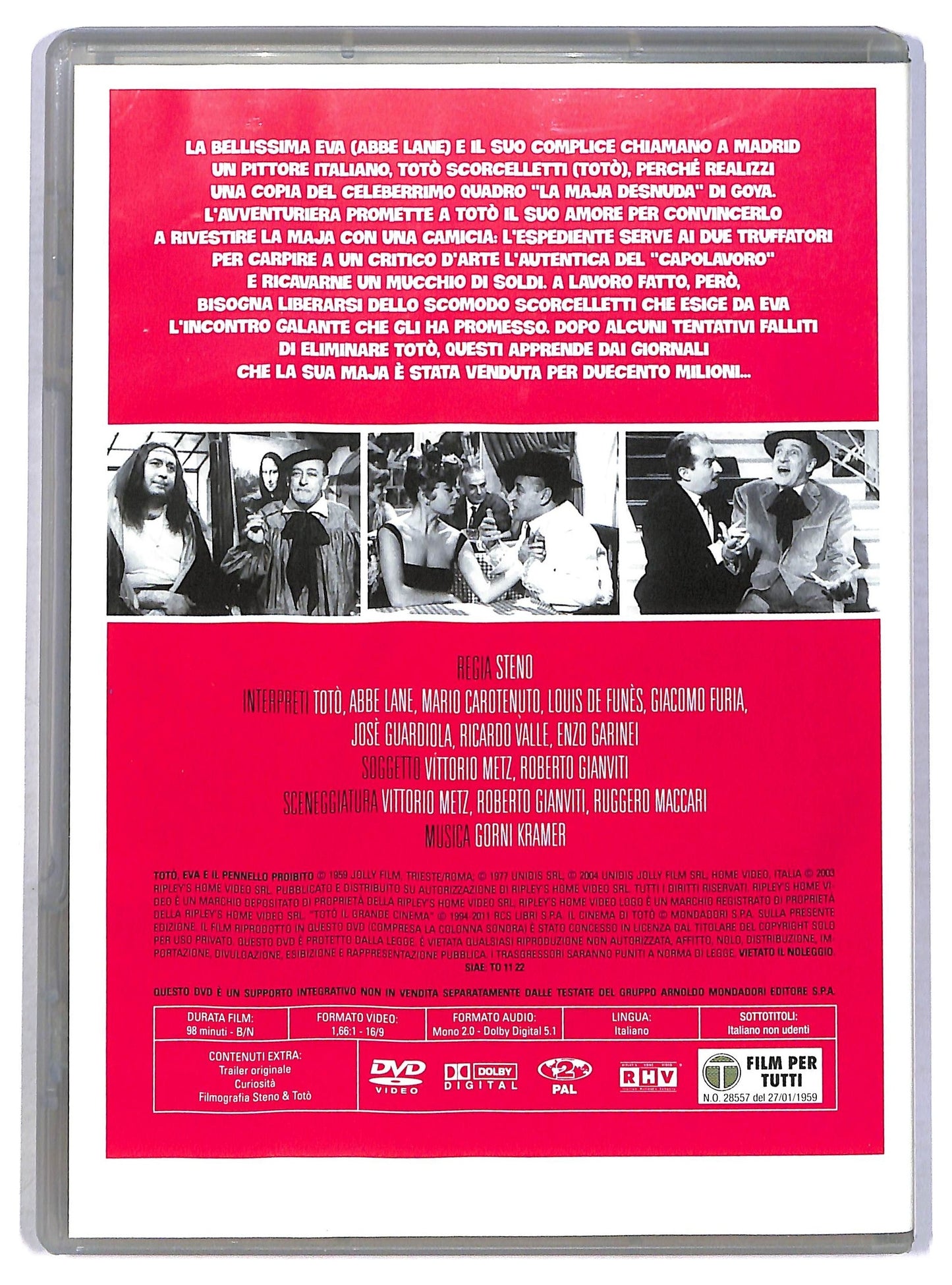 EBOND Toto,Eva e IL Pennello Proibito EDITORIALE DVD D793804