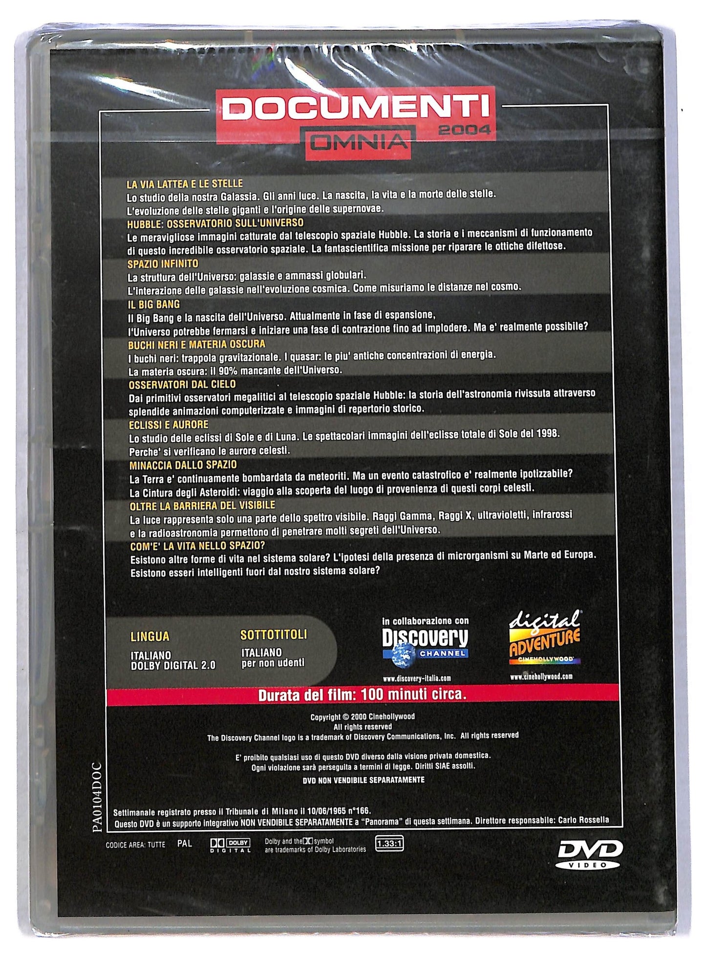 EBOND Dal Big bang ai buchi neri  vol.1  EDITORIALE  DVD D793833