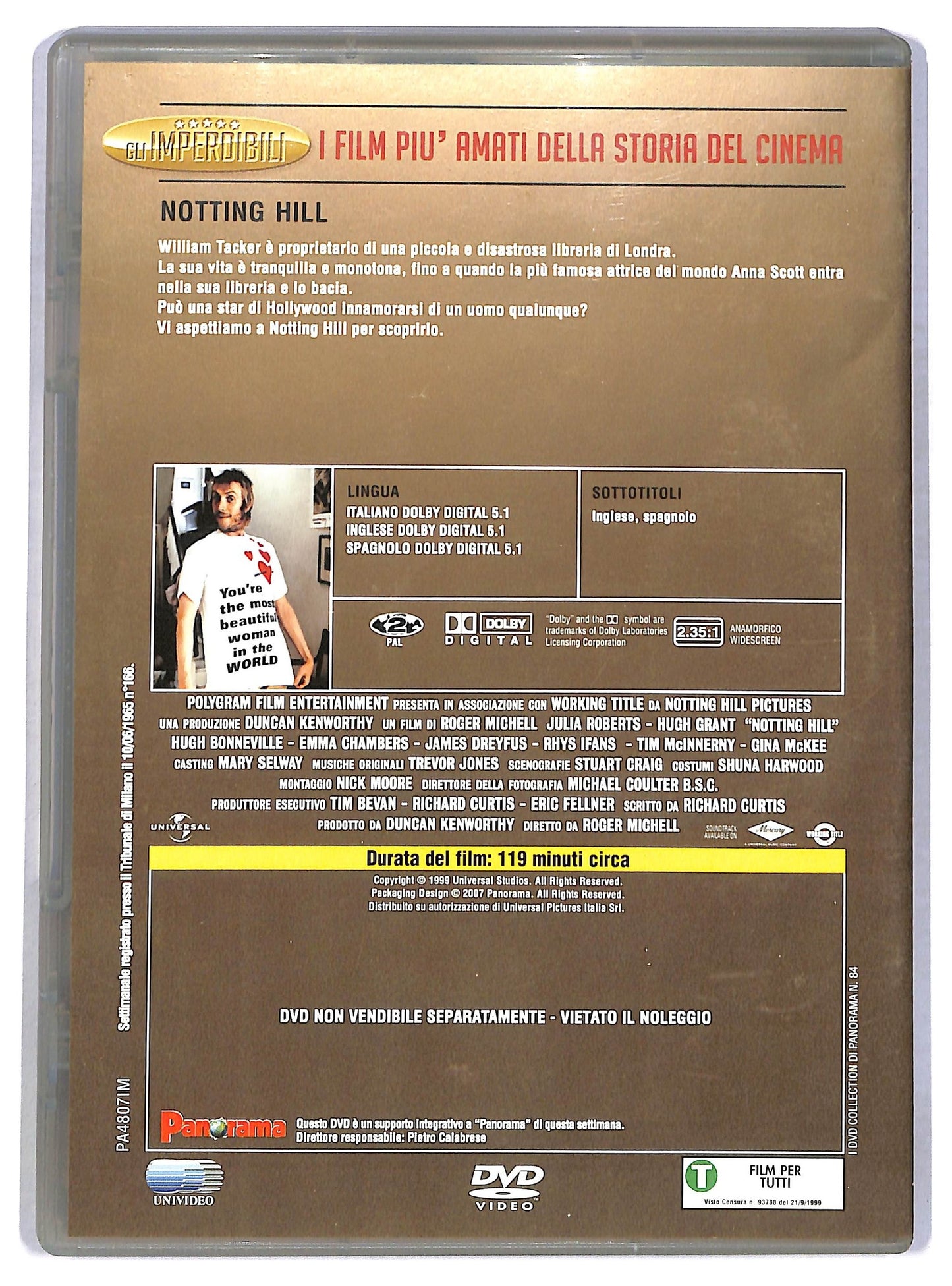 EBOND Notting Hill EDITORIALE DVD D793839