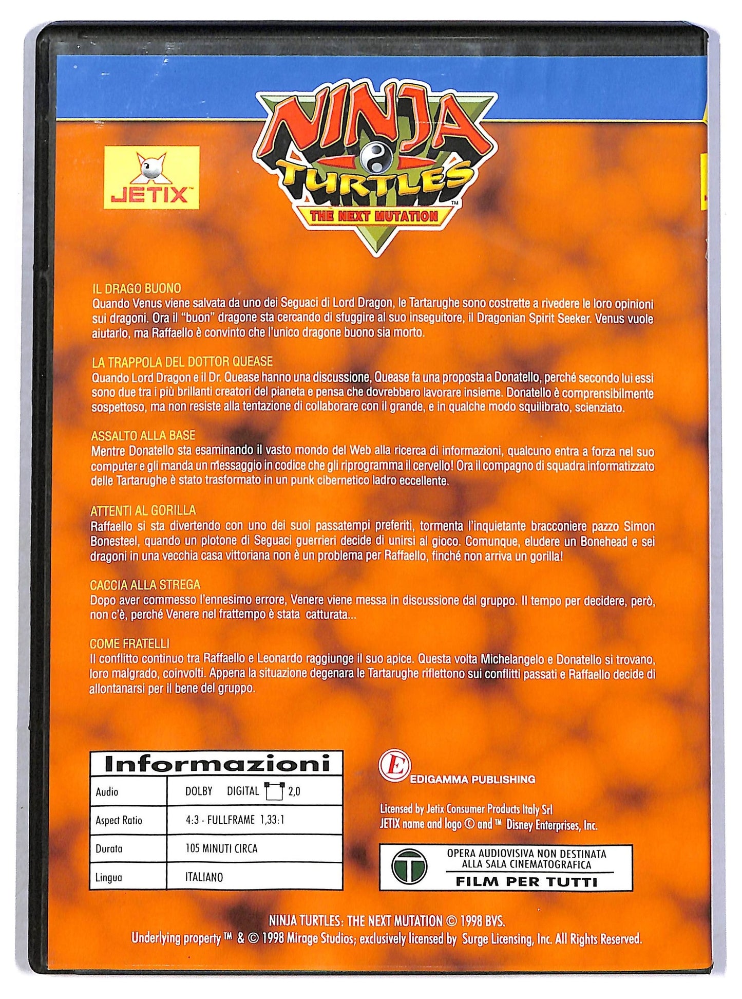 EBOND Ninja Tutles The Nex Mutation - IL Drago Buono EDITORIALE DVD D794020