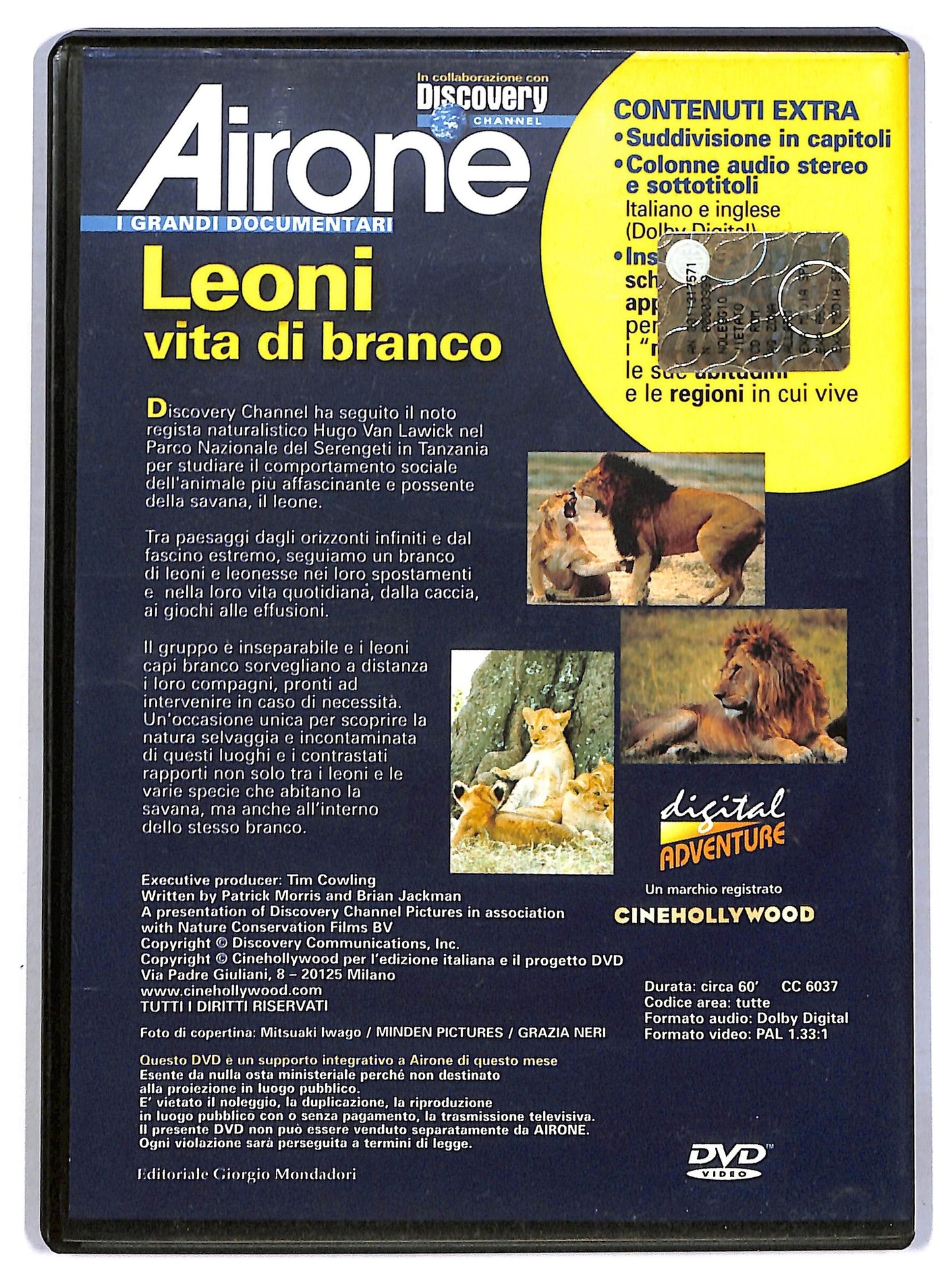 EBOND Airone Leoni vita di branco EDITORIALE DVD D794039
