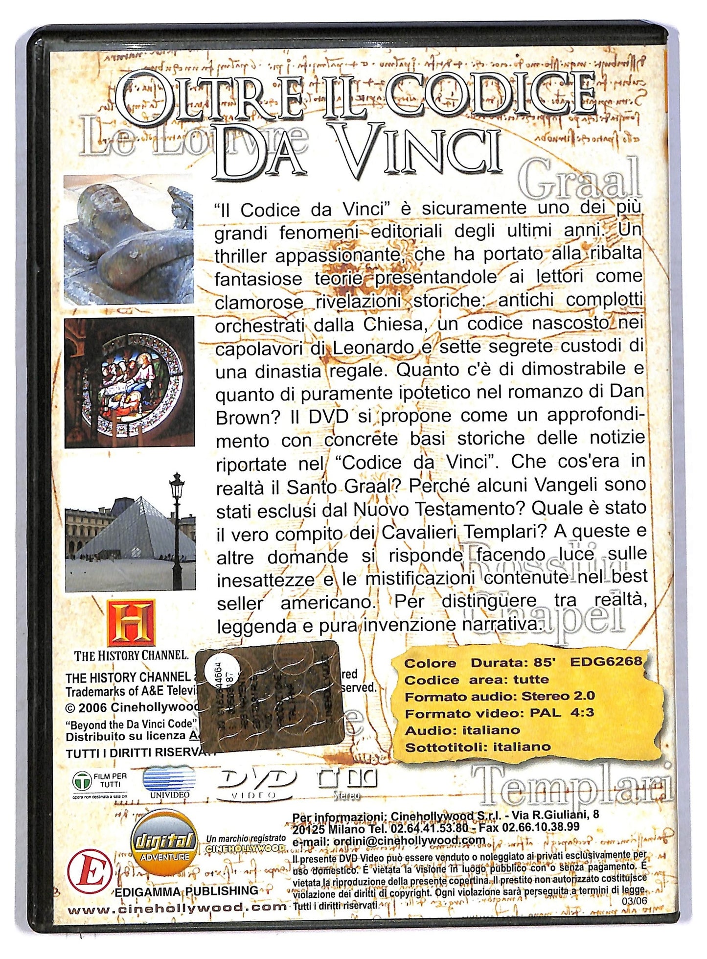 EBOND Oltre il codice Da Vinci EDITORIALE DVD D794042
