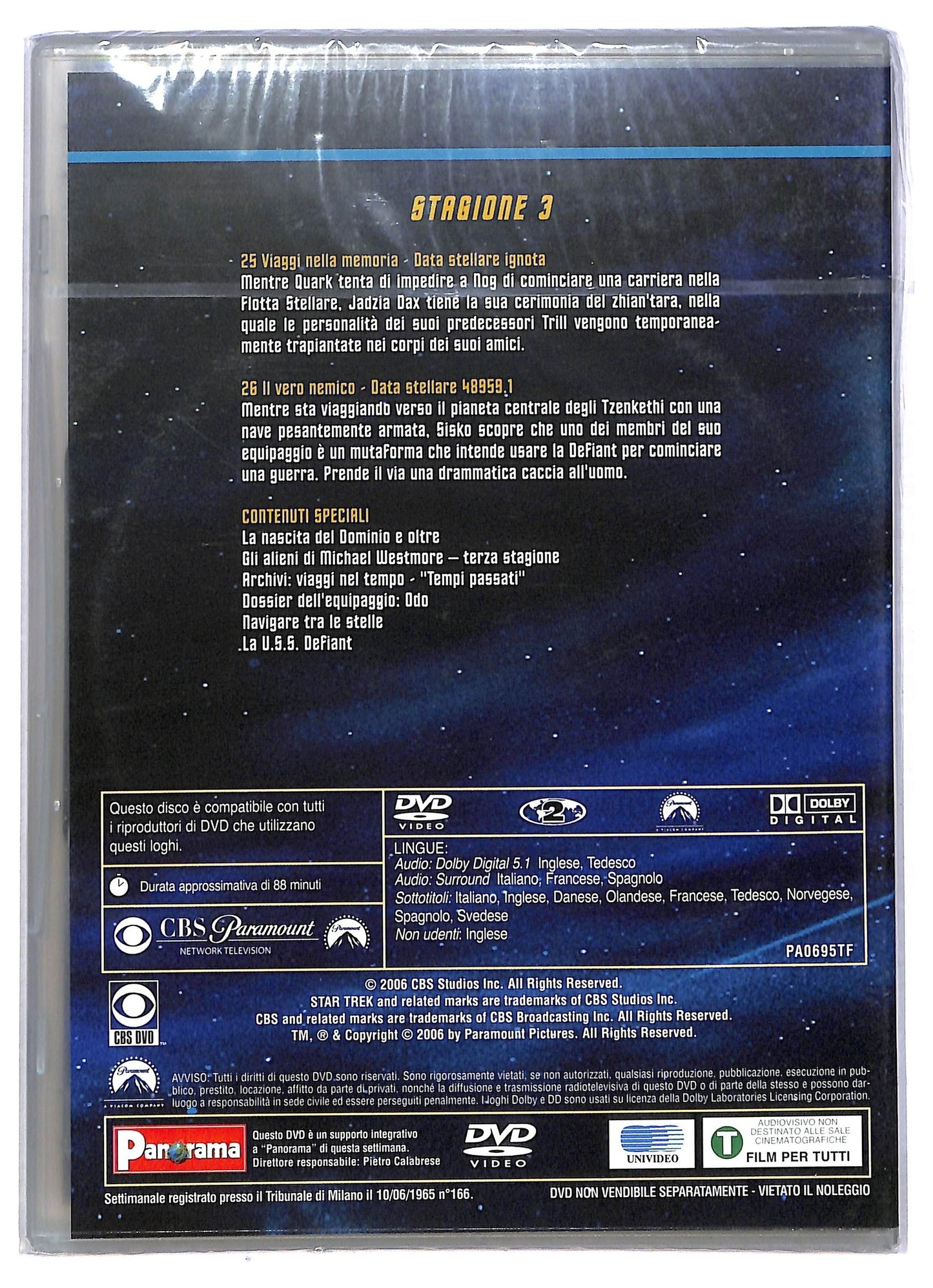 EBOND Star Trek Deep Space Nine Stagione 3 Epis. 25 - 26 EDITORIALE DVD D794113