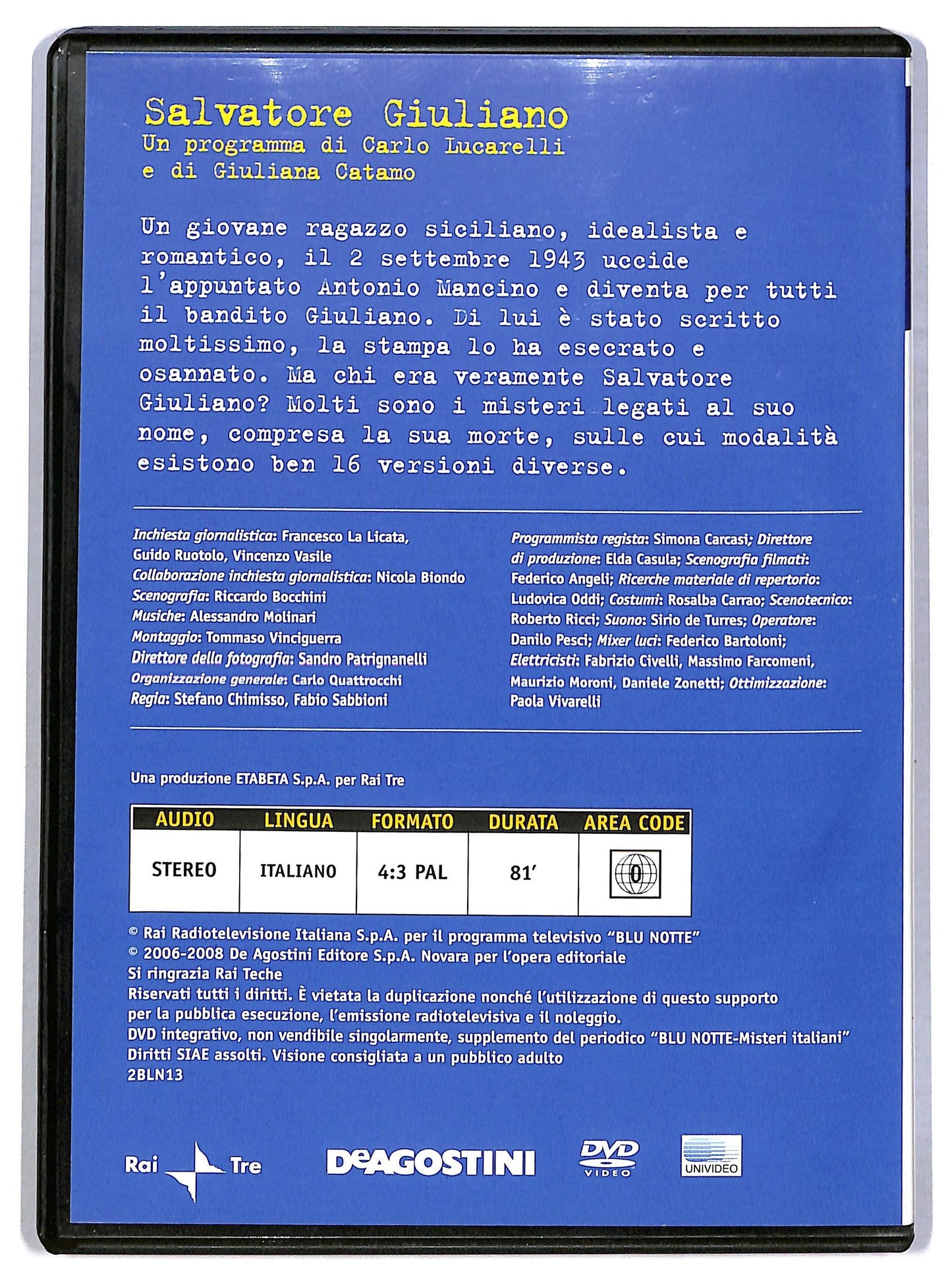 EBOND Salvatore Giuliano vol.13 EDITORIALE DVD D794124