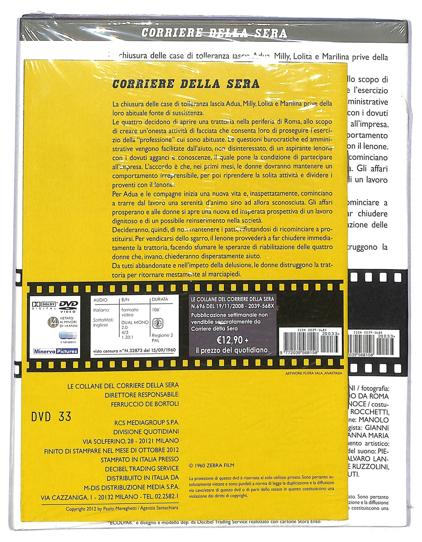 EBOND Adua e Le Compagne EDITORIALE DVD Slip Case D794154