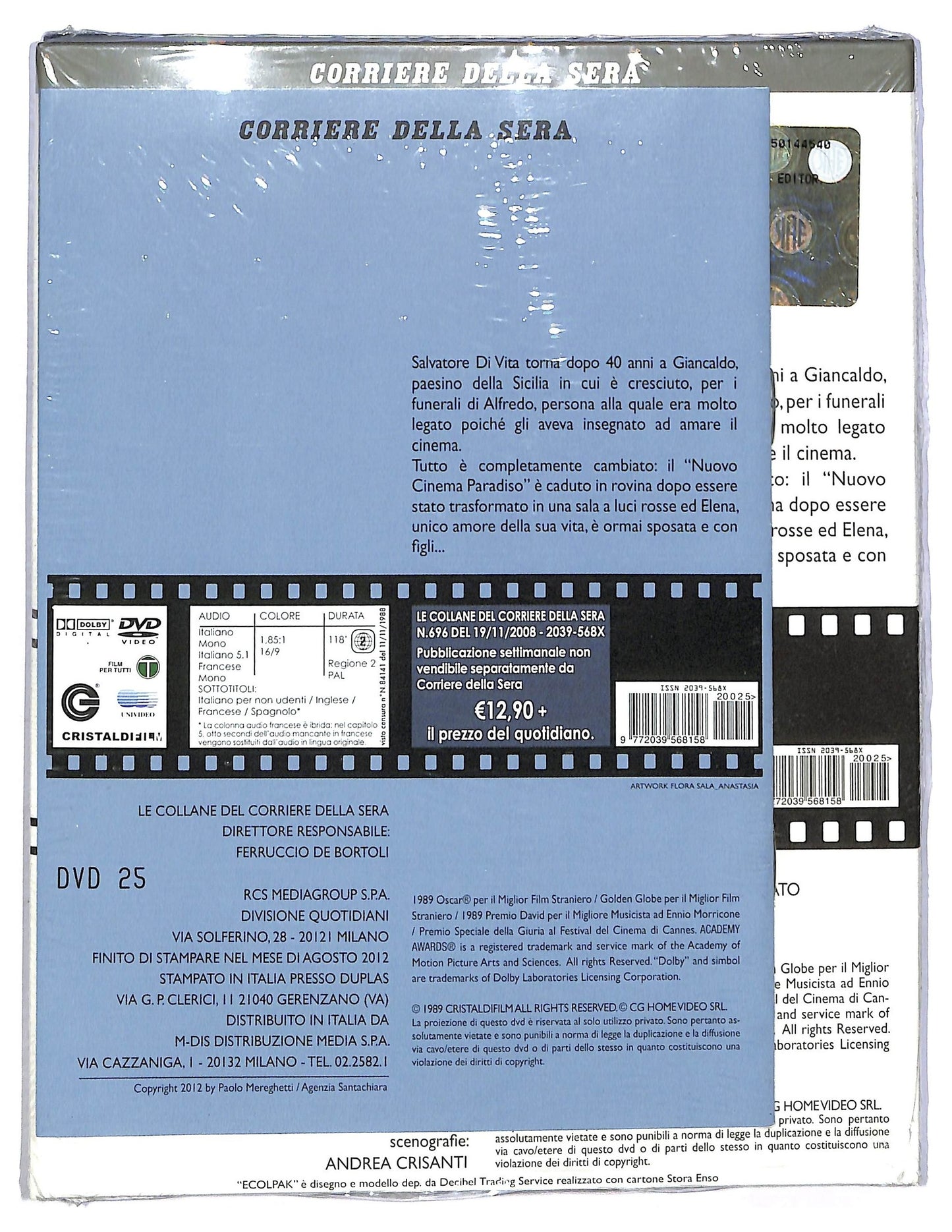 EBOND Nuovo Cinema Paradiso EDITORIALE DVD Slipcase D794157