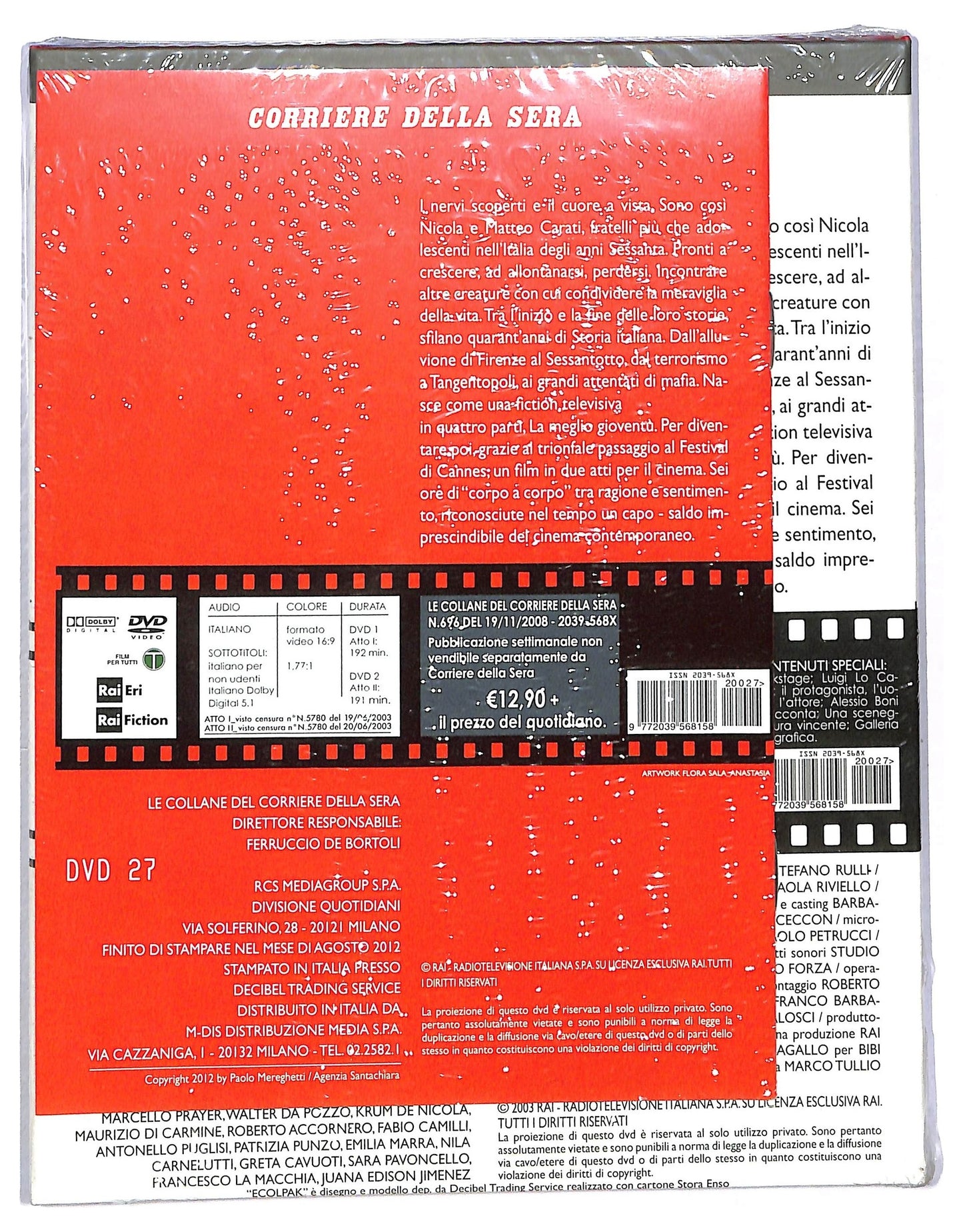 EBOND La Meglio Gioventu EDITORIALE DVD slipcase D794160