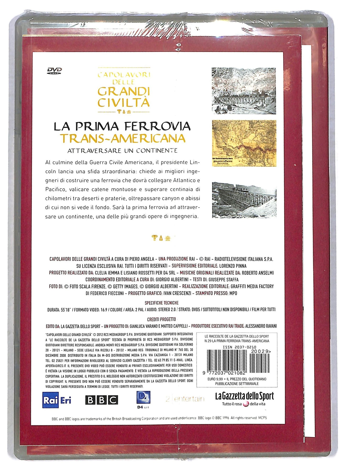 EBOND La prima ferrovia Trans-Americana Vol.29 EDITORIALE DVD D794326
