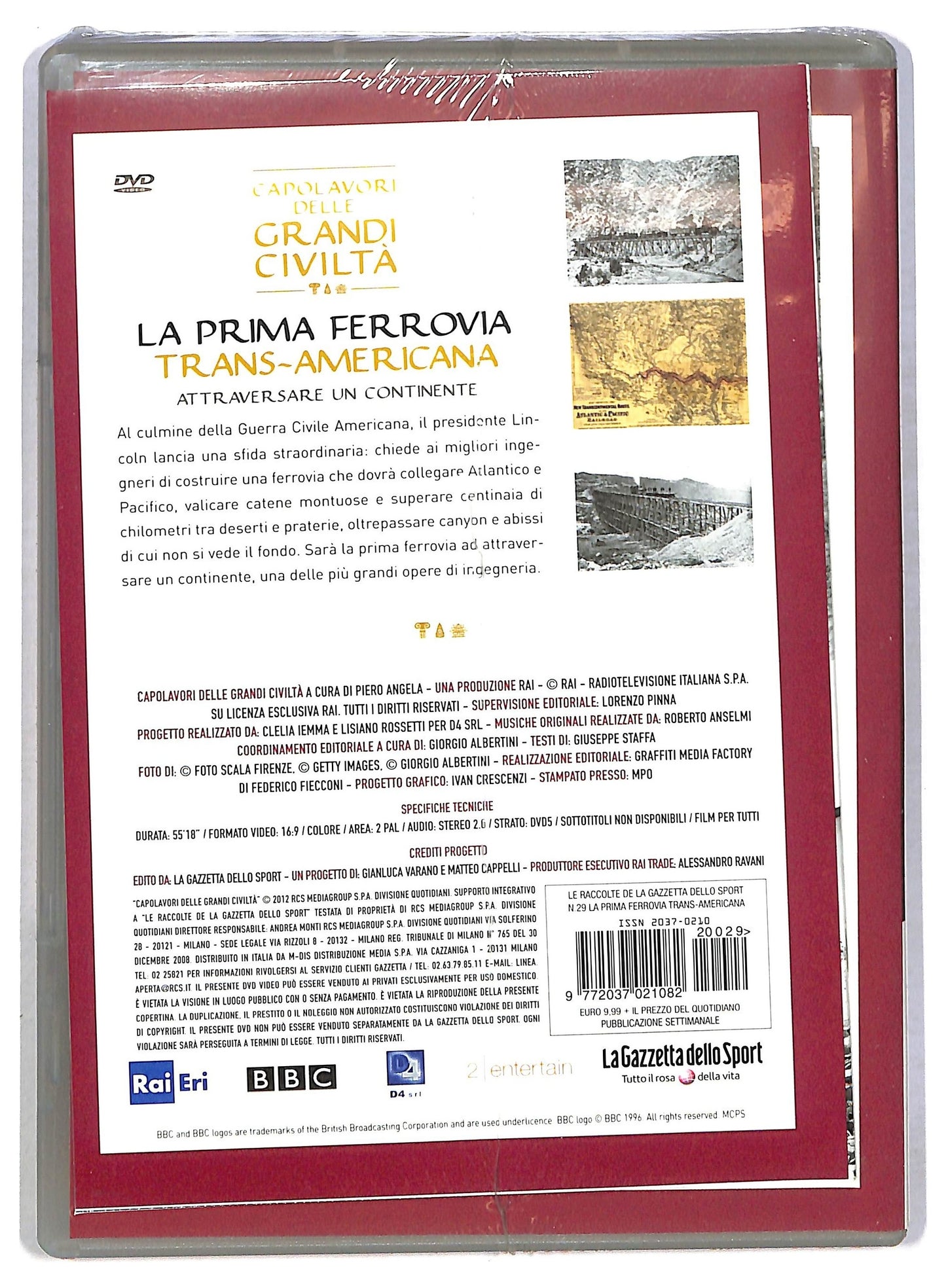 EBOND La prima ferrovia Trans-Americana Vol.29 EDITORIALE DVD D794340