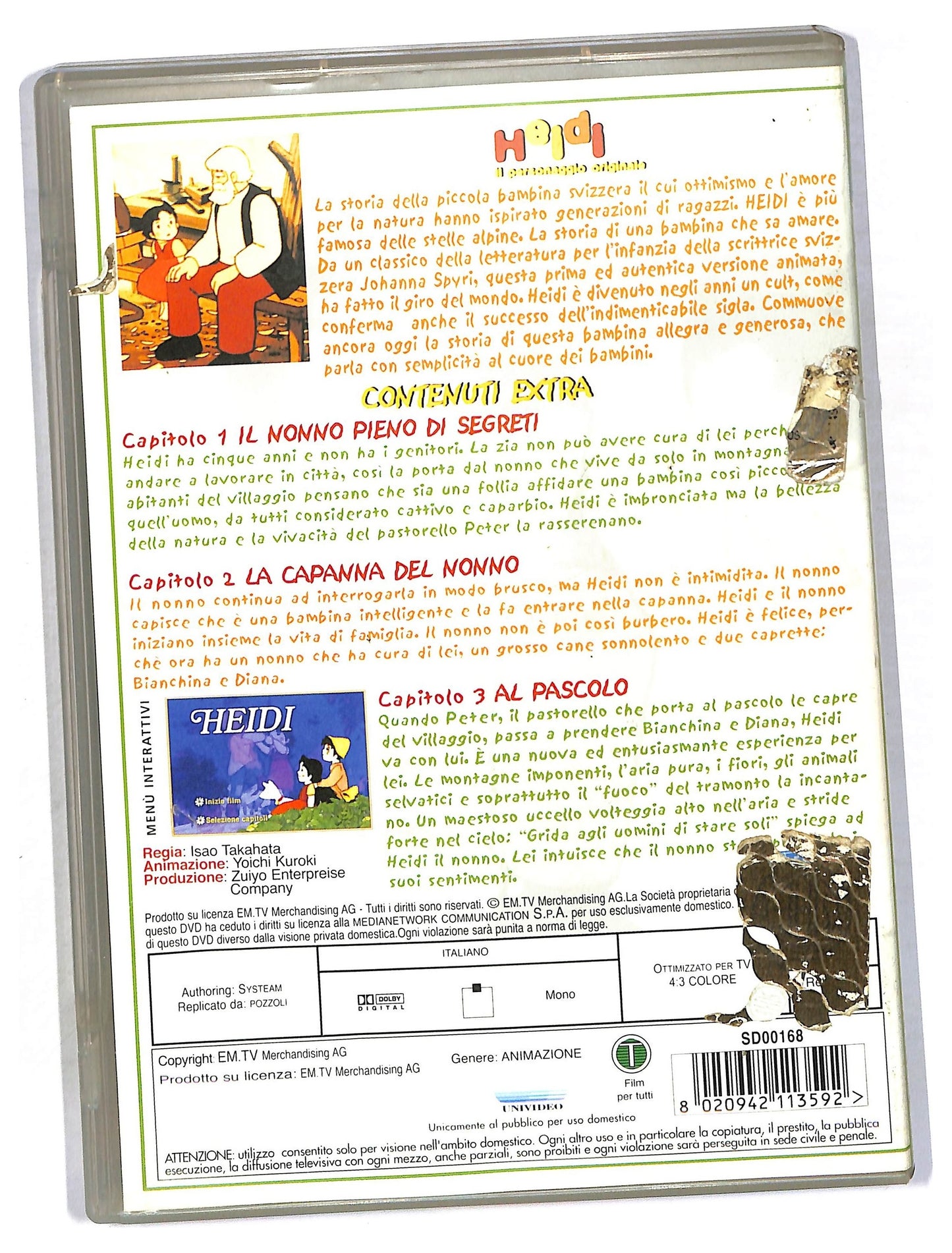 EBOND Heidi IL Persoanggio Originale DVD D794410