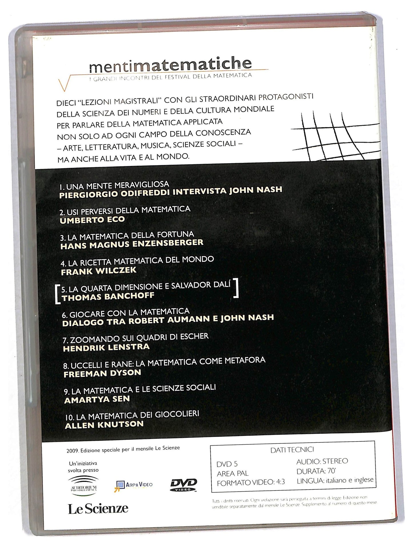 EBOND La Quarta Dimensione e Salvador Dali - Thomas Banchoff EDITORIALE DVD D794442