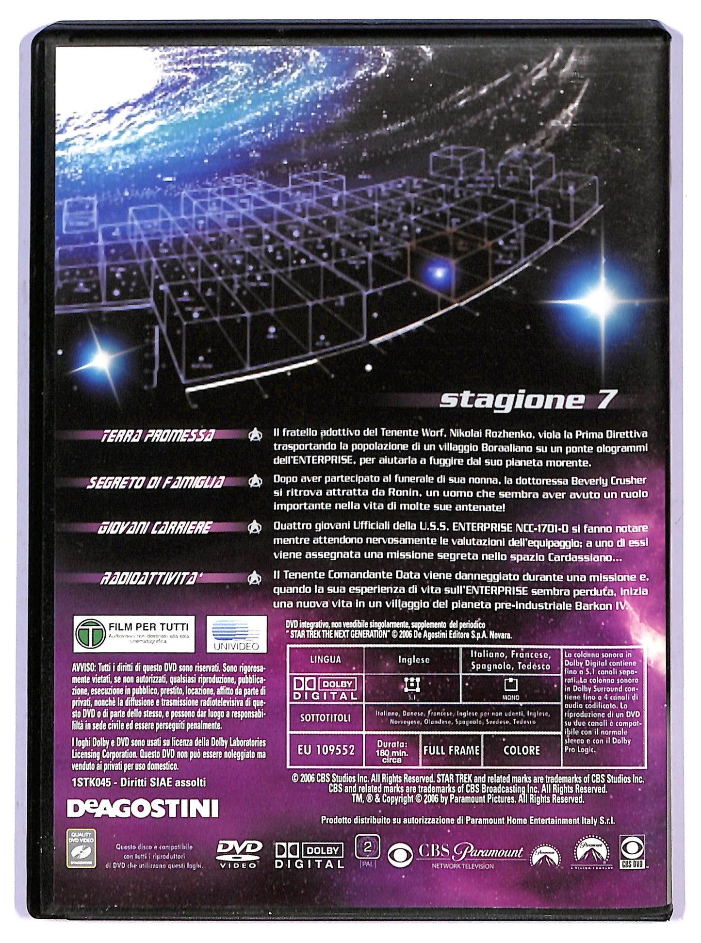 EBOND StarTrek - The Next Generation Stg.7 Vol.2 EDITORIALE DVD D794509