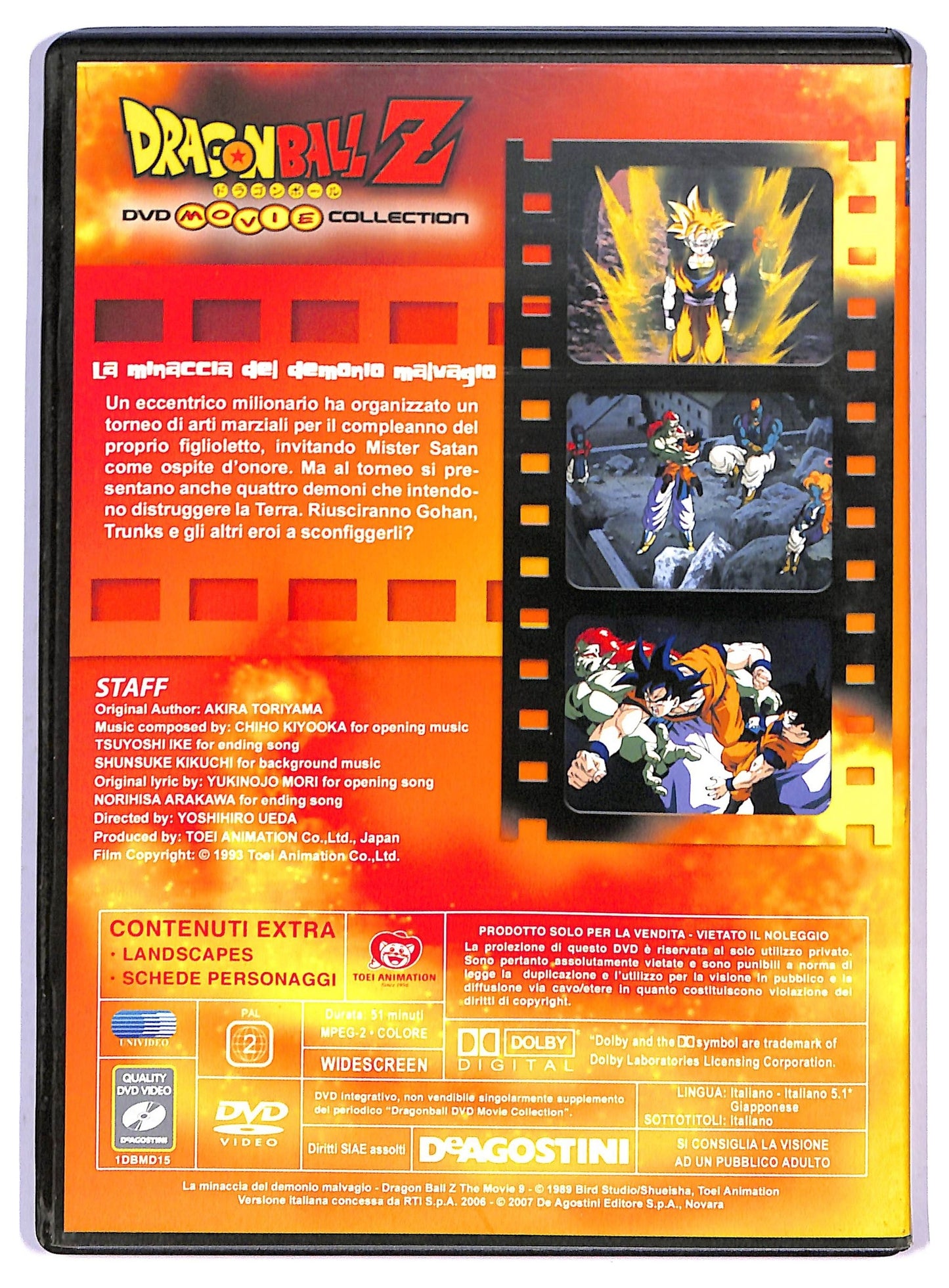 EBOND Dragonball Z - La Minaccia Del Demono Malvaggio EDITORIALE DVD D794558