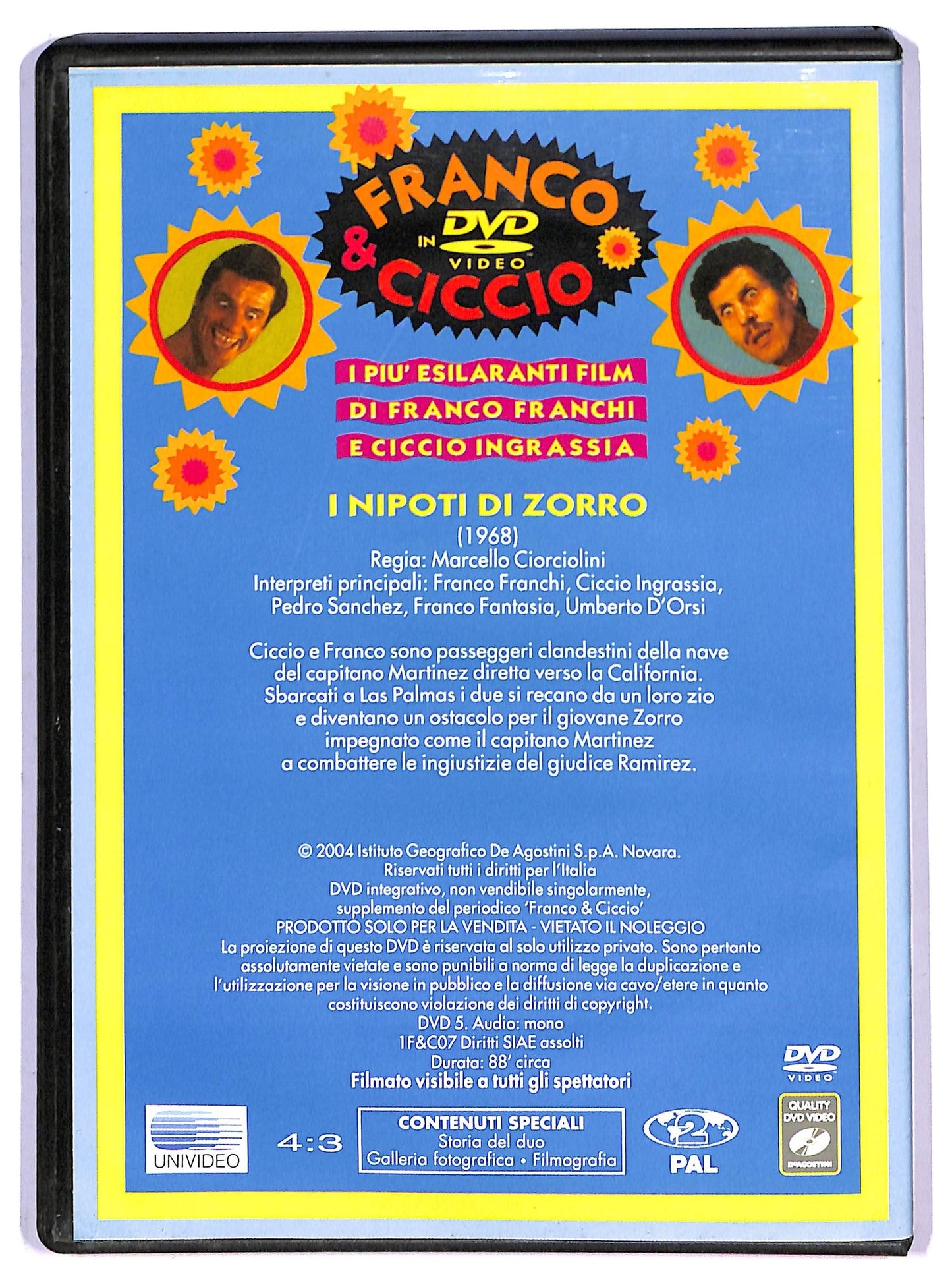 EBOND I Nipoti Di Zorro. Franco e Ciccio DVD Editoriale D794736