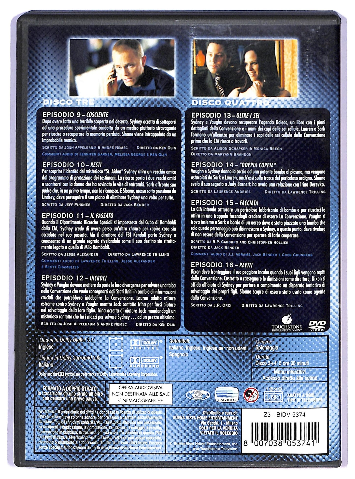 EBOND Alias Terza Serie Volume 2 Epesodi Da 9 a 16 Doppio DVD D794826