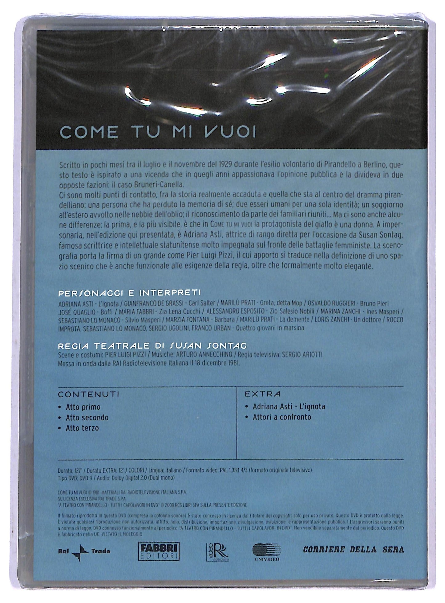 EBOND A teatro con Pirandello - Come tu mi vuoi N°16 EDITORIALE DVD D794830