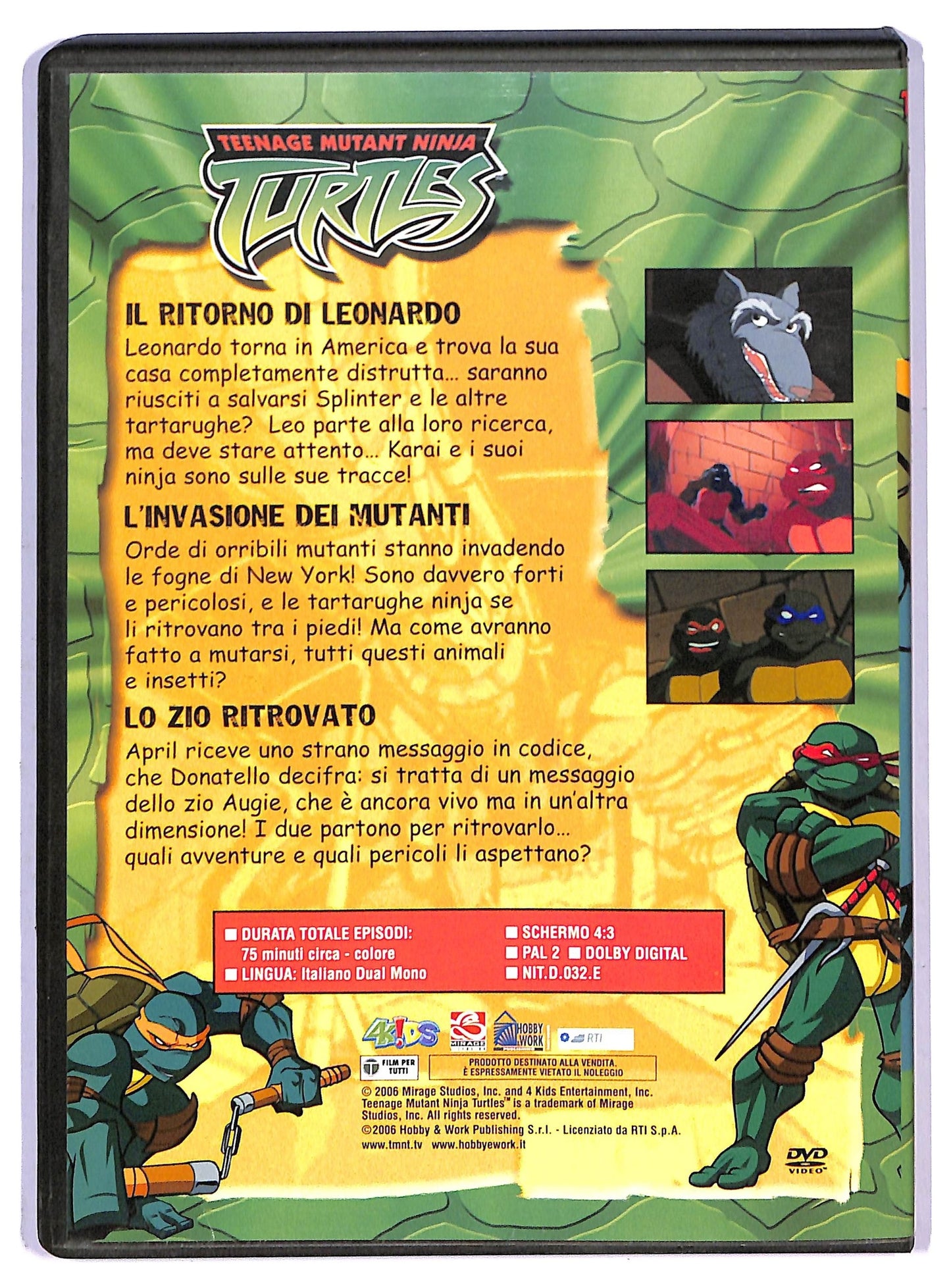 EBOND Teenage mutant ninja turtles n 32 EDITORIALE DVD D794854