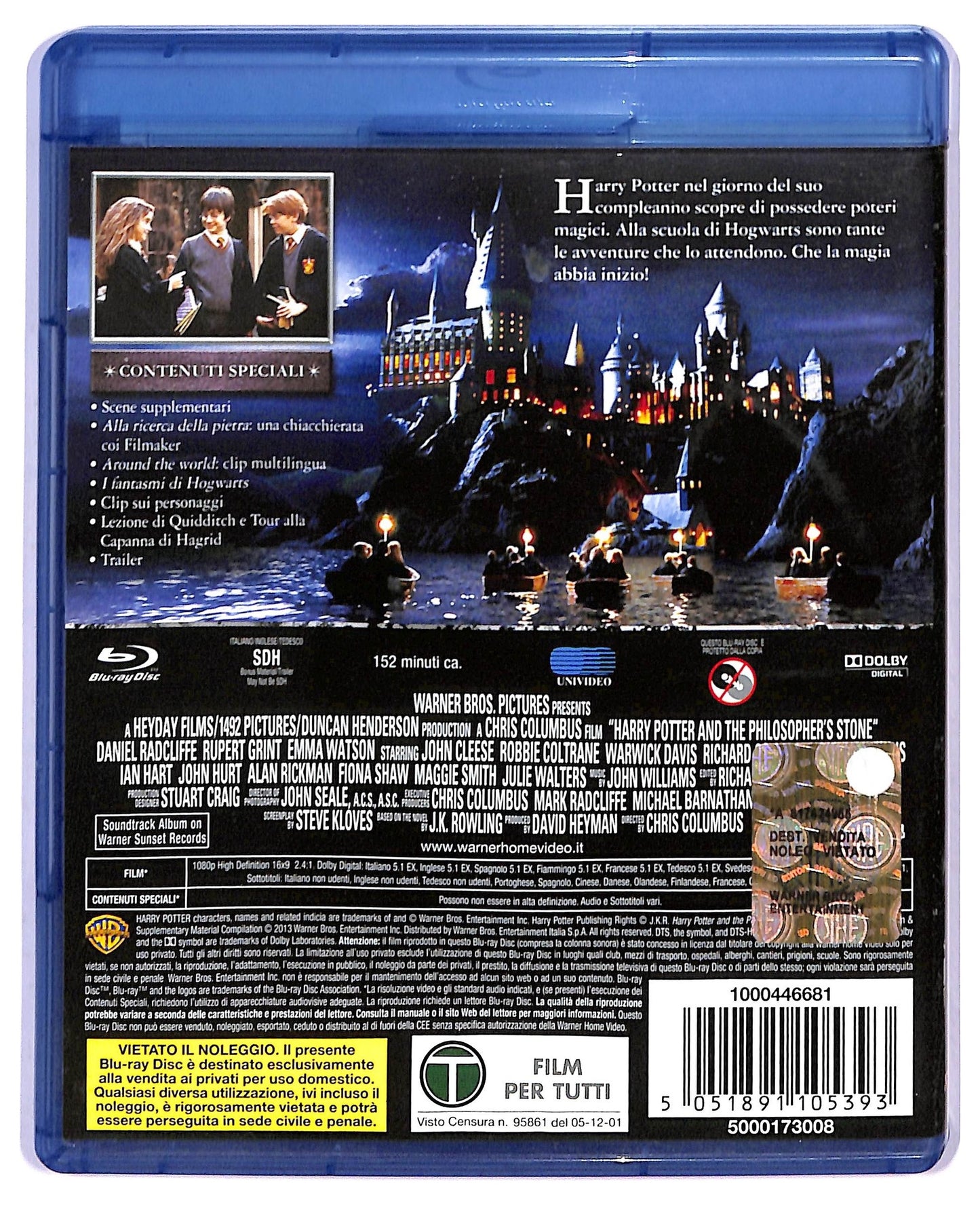 EBOND Harry Potter e la Pietra Filosofale Anno 1 BLURAY BLURAY D795019