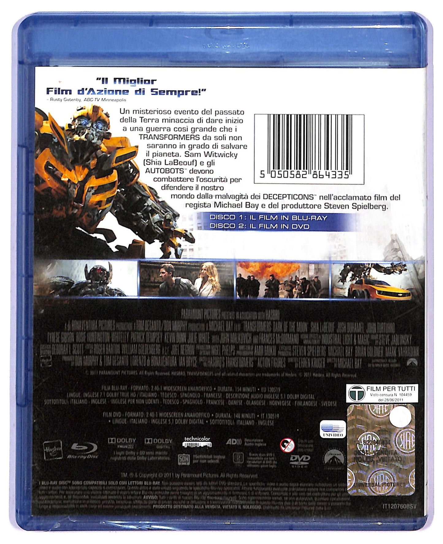 EBOND Transformers 3 (BLURAY+Dvd+E-Copy) BLURAY D795035
