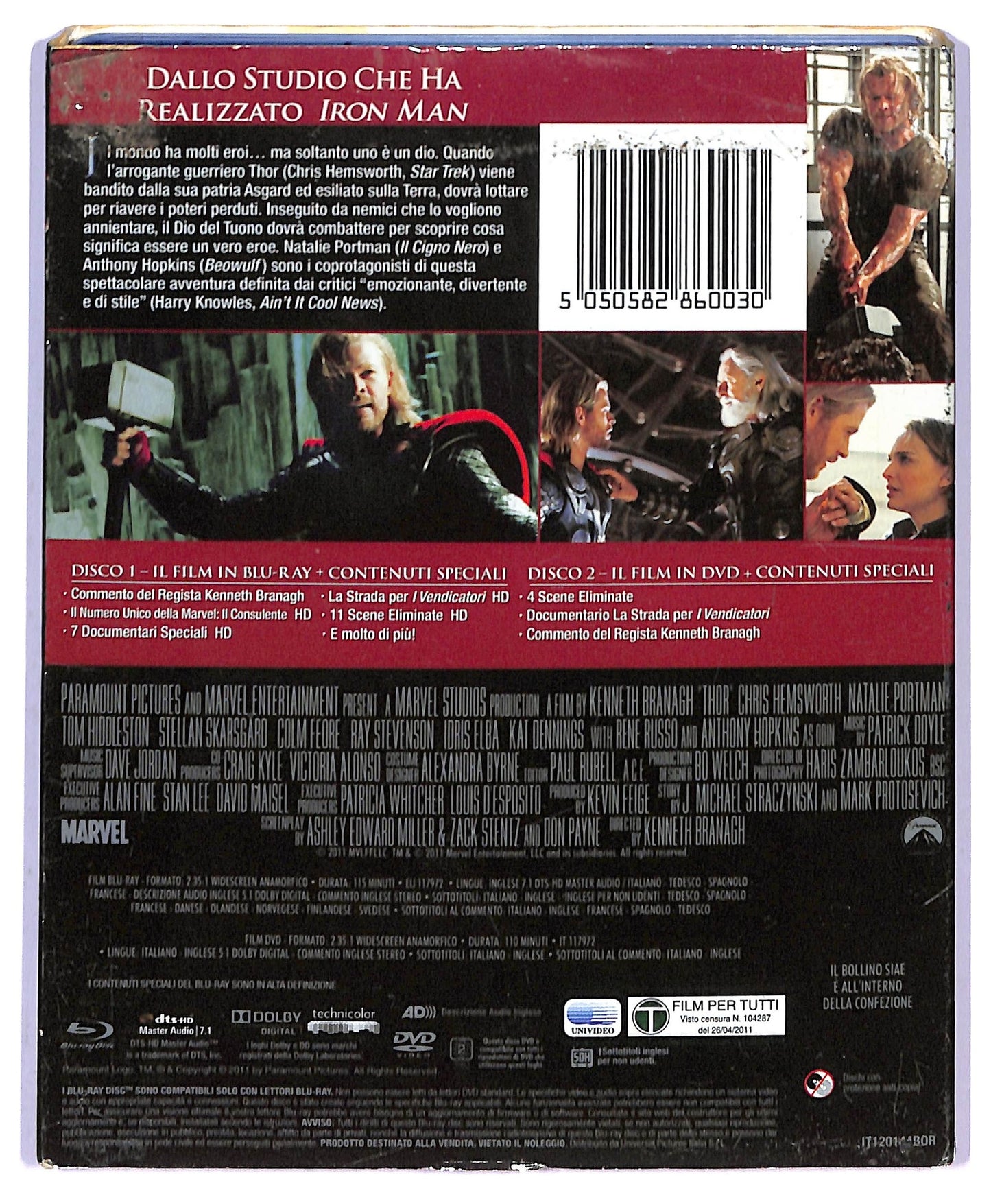 EBOND Thor BLURAY + DVD BLURAY BLURAY D795055