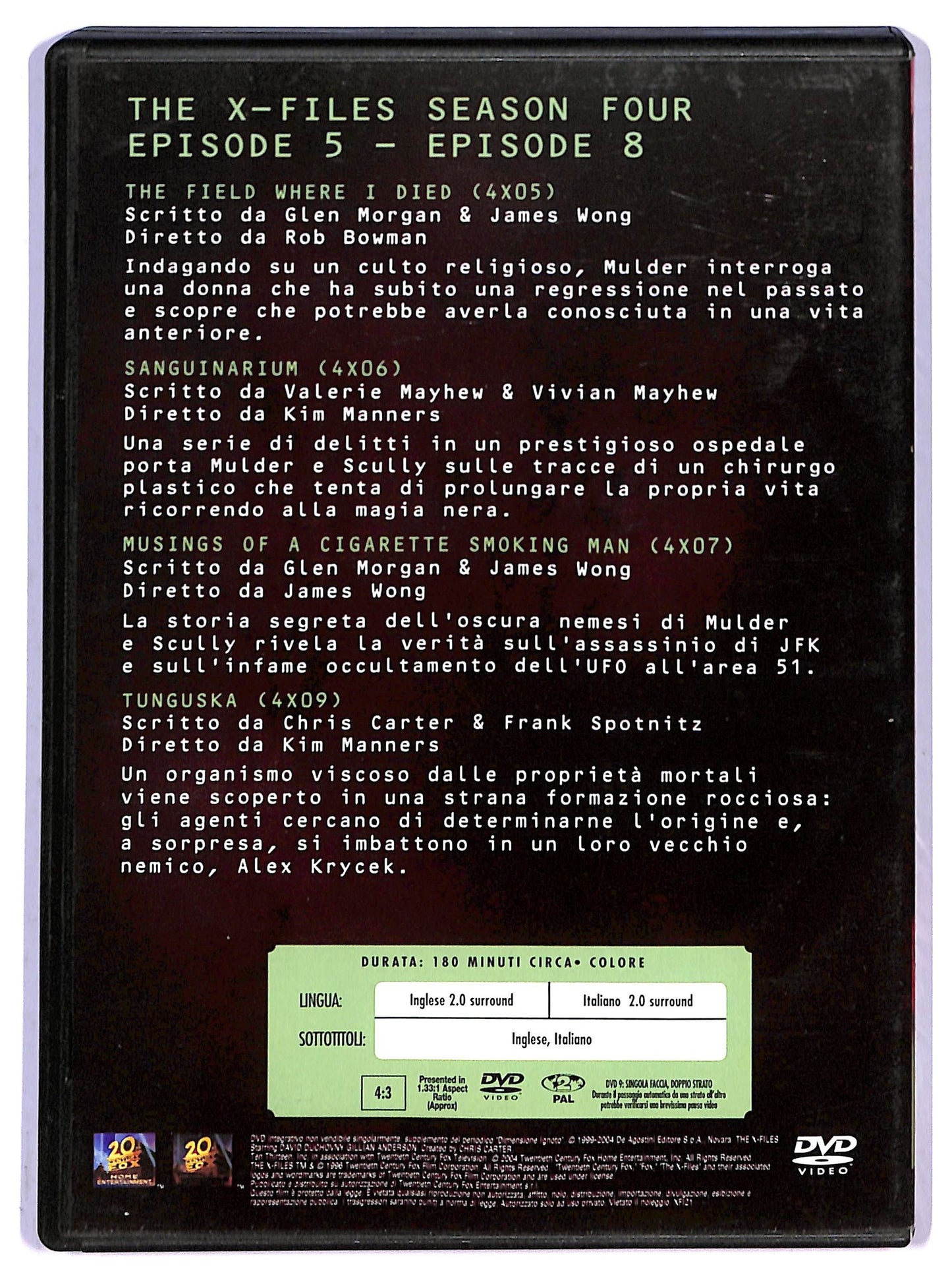 EBOND The X files - collection - Volume 2 Season Four EDITORIALE DVD D795127