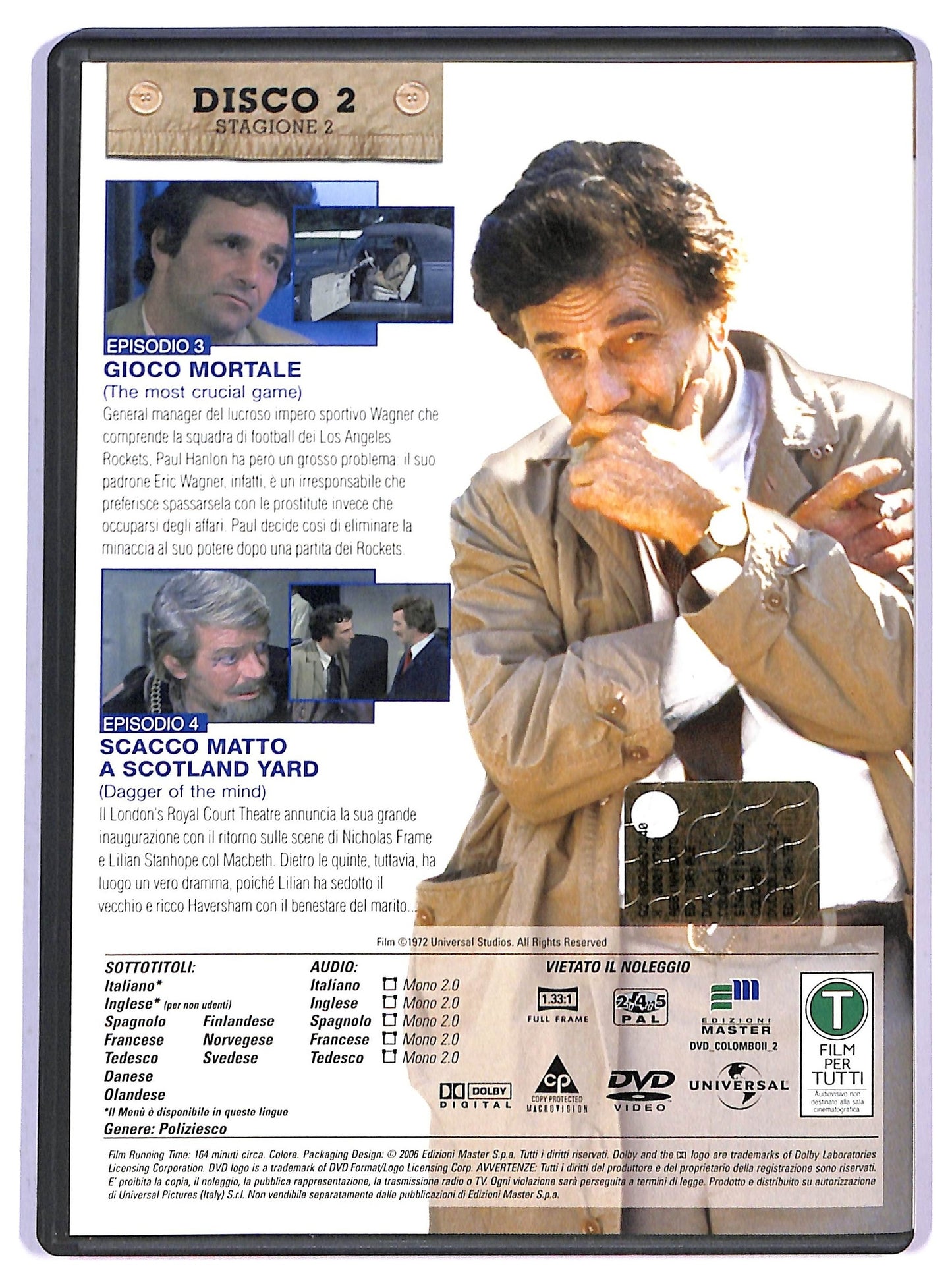 EBOND Colombo disco 2 stagione 2 EDITORIALE DVD D795133