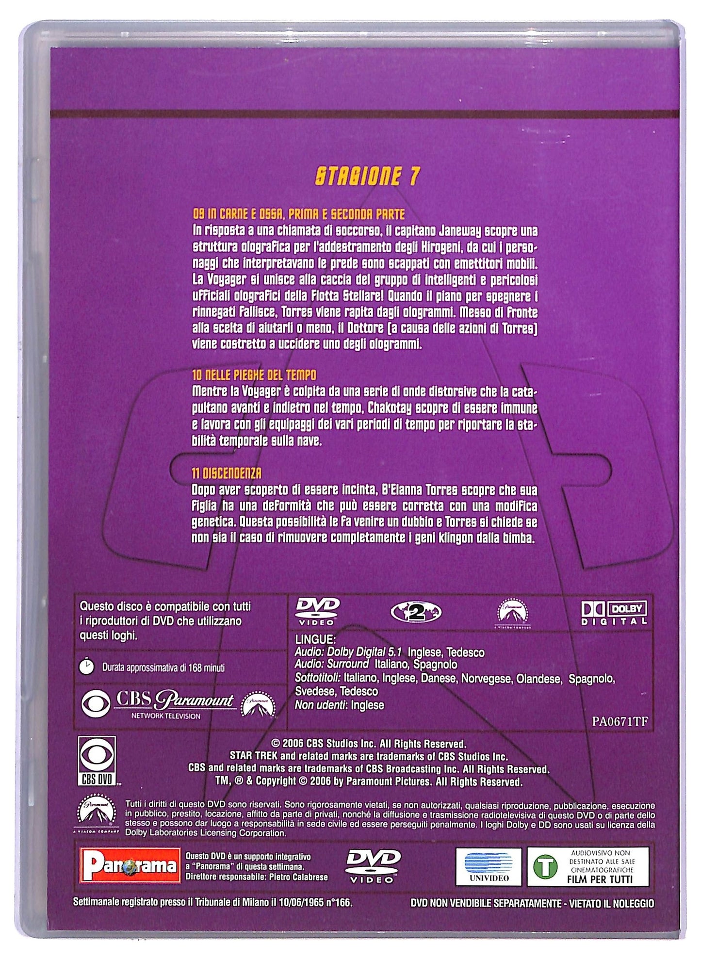 EBOND Star Trek: Voyager Stagione 7 Volume 3 EDITORIALE DVD D795236