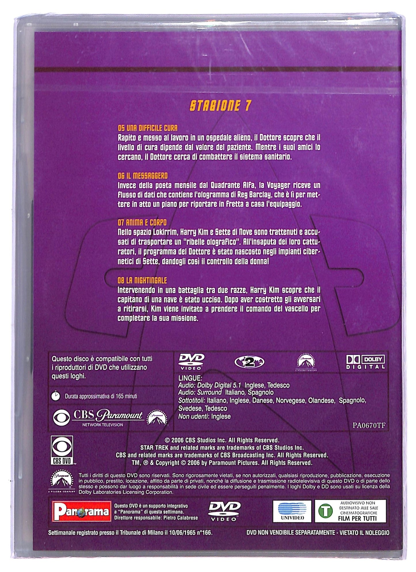 EBOND Star Trek: Voyager Stagione 7 Volume 2 EDITORIALE DVD D795237