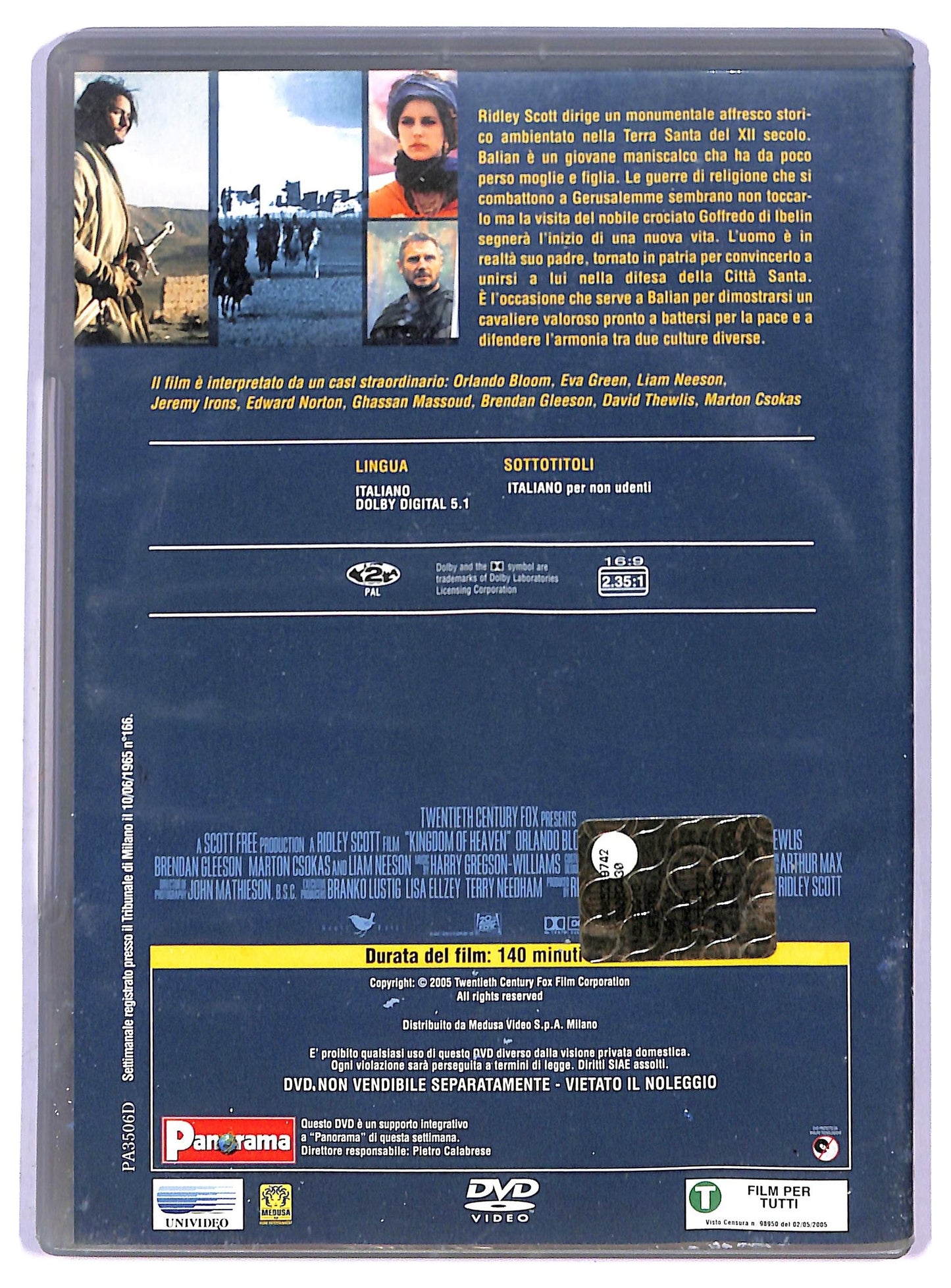 EBOND Le crociate - Kingdom of Heaven EDITORIALE DVD D795252