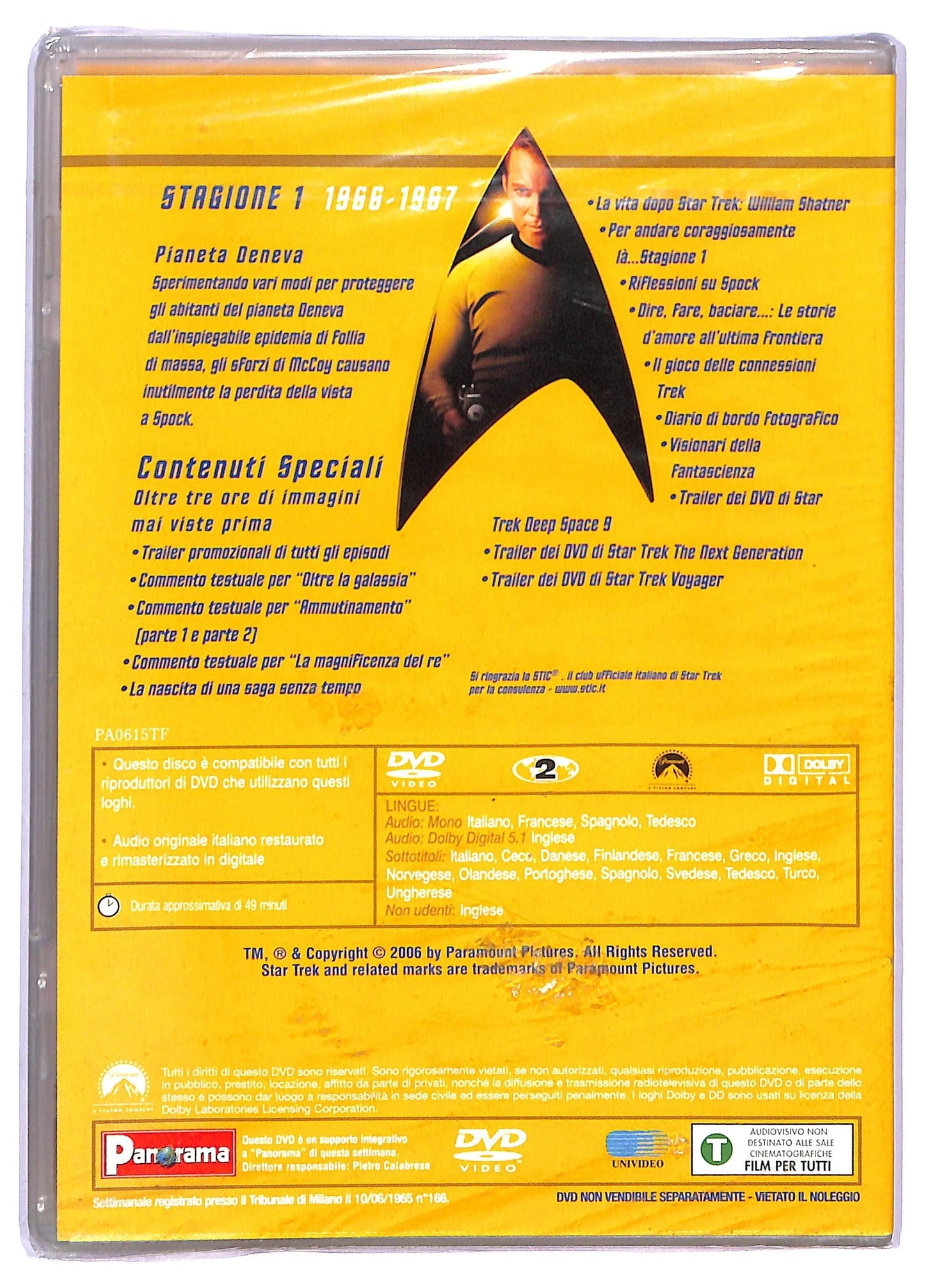 EBOND Star Trek Serie Classica Stagione 1 Episodo 29 EDITORIALE DVD D795262